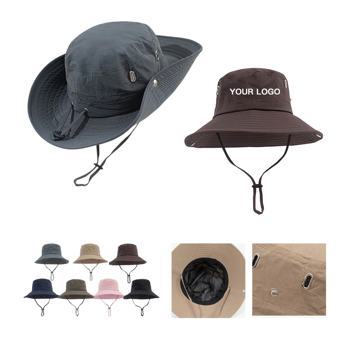 UPF 50+ Outdoor Hat with Wide Brim 3
