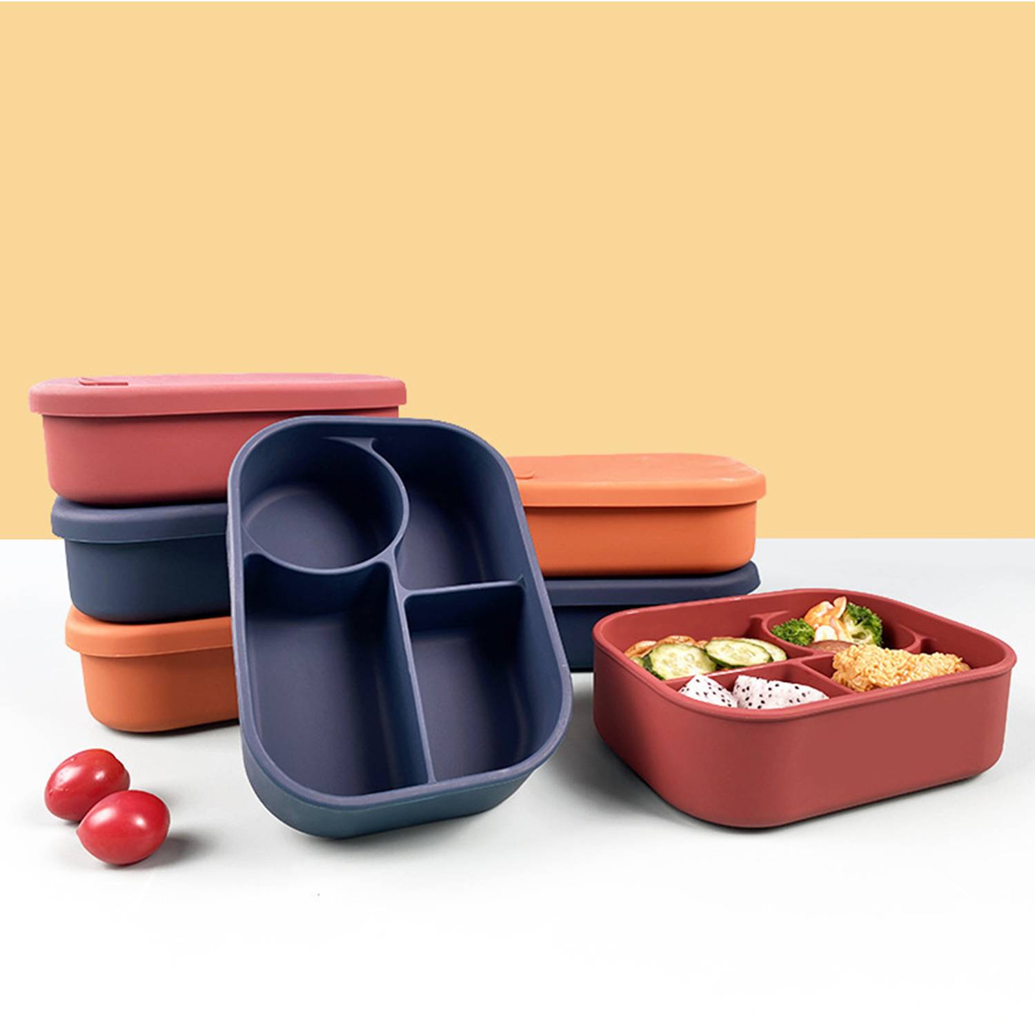 Silicone microwave lunch box 5