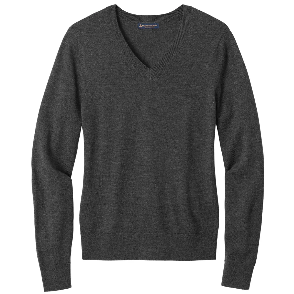 Brooks Brothers (R) Women's Washable Merino V-Neck Sweater 5