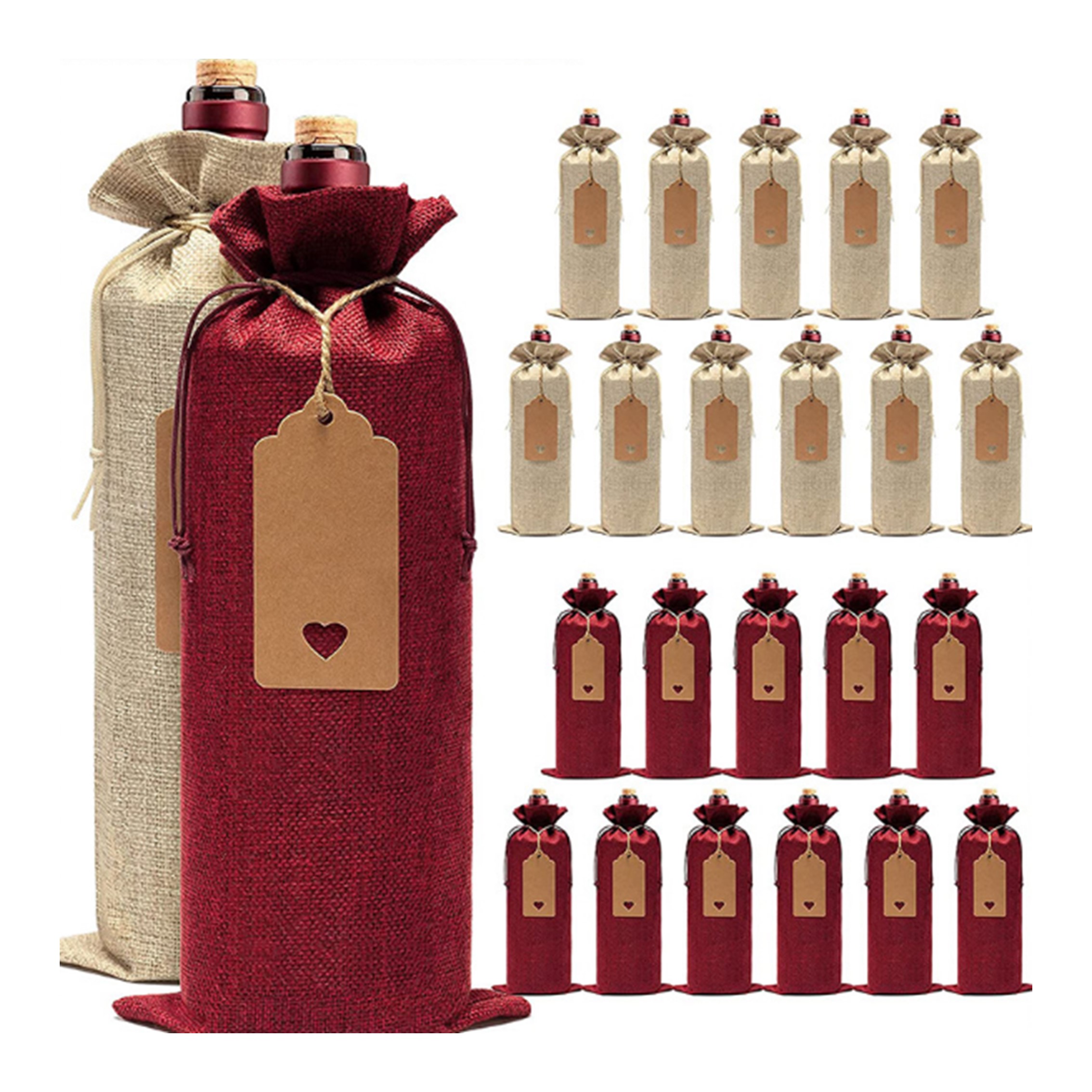 Wine Bottle Bags with Drawstrings 1