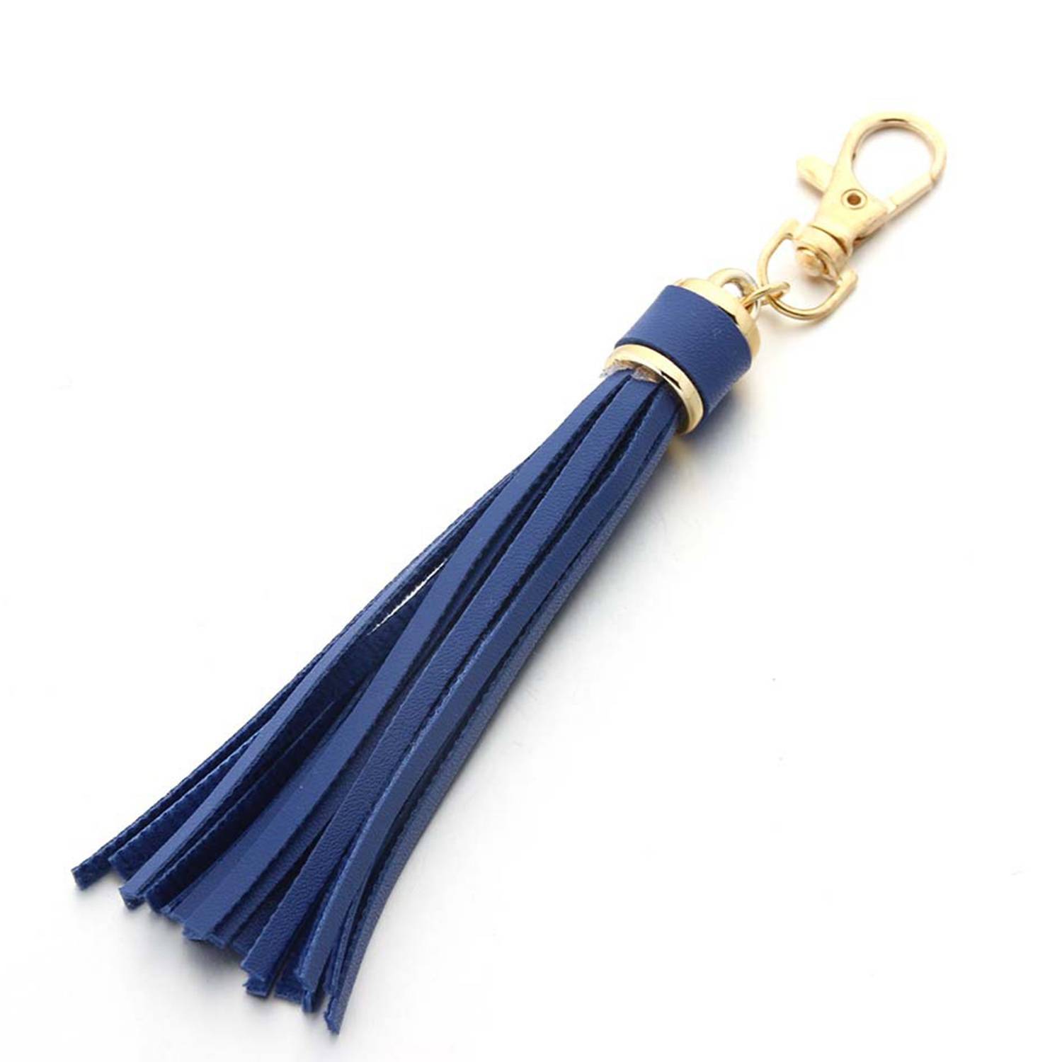 PU Leather Tassel Keychains 4