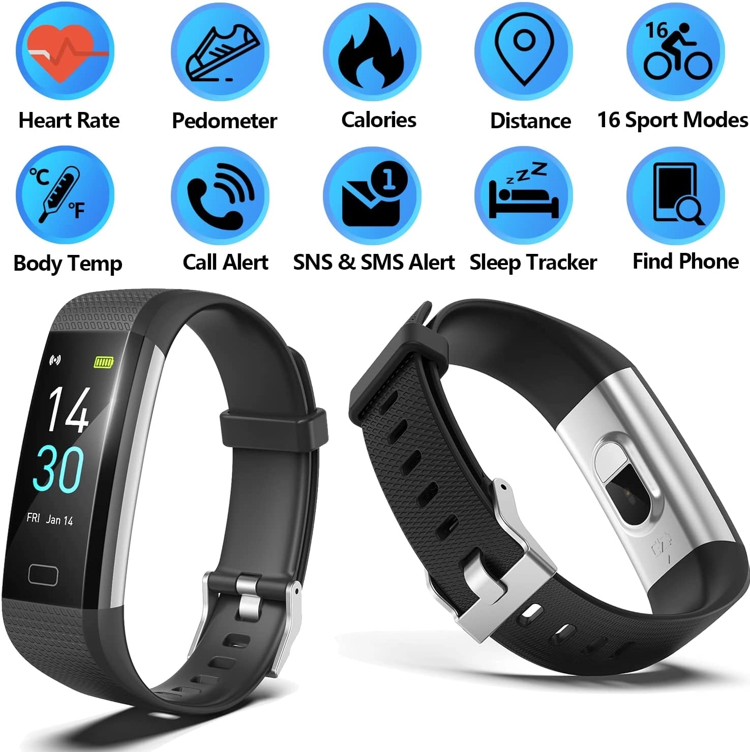 Smart Watch with Heart Rate Monitor 6