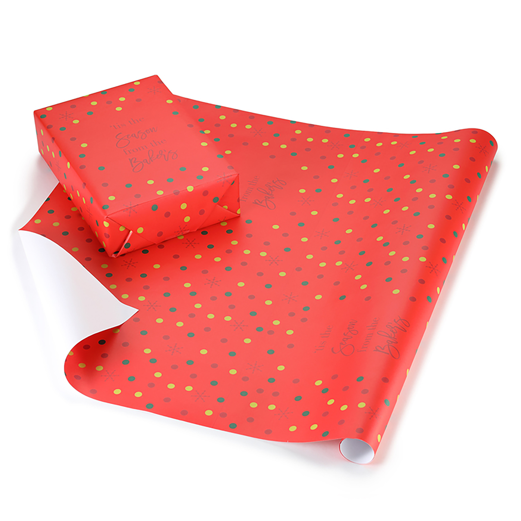 Holiday Cheer Personalized Wrapping Paper Roll 3