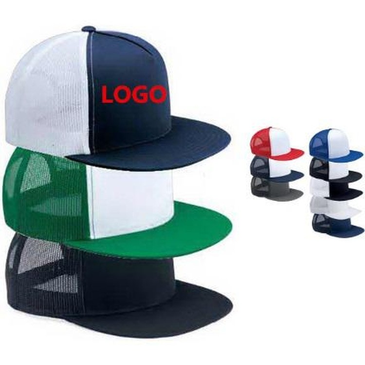 5-Panel Flat Bill Trucker Cap 2