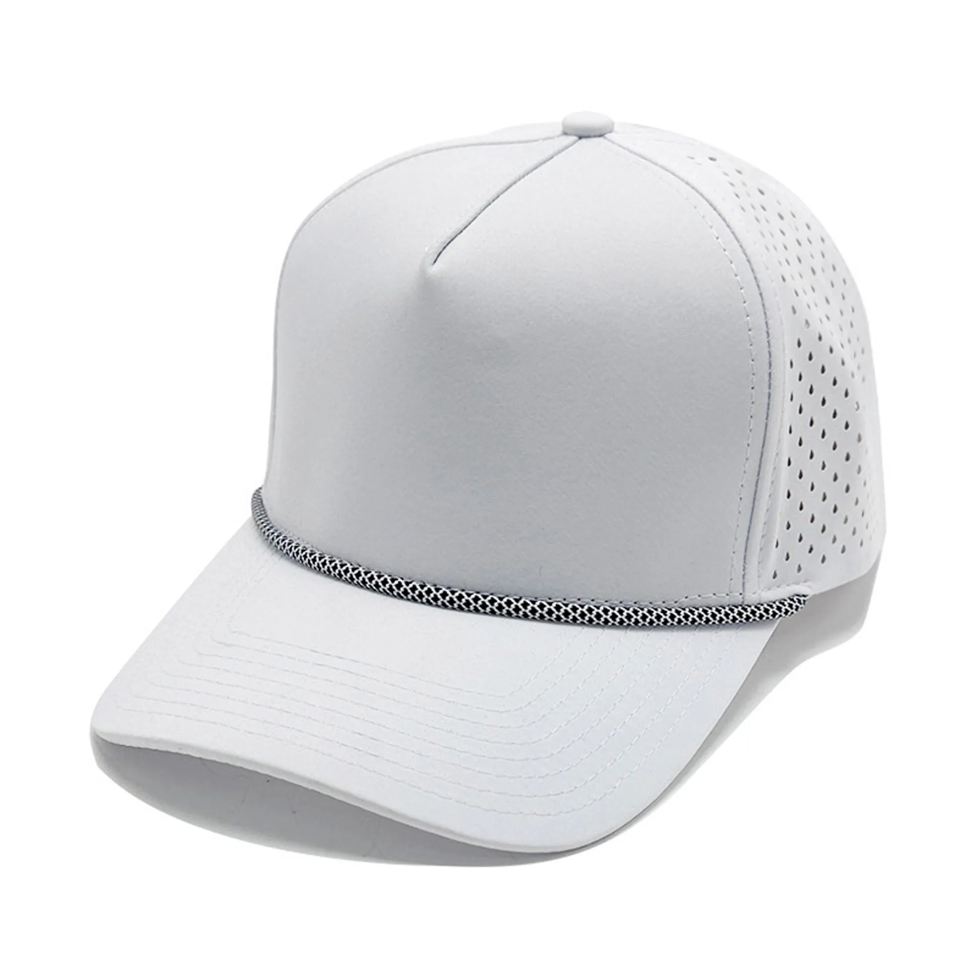 5 Panel Quick Dry Waterproof Baseball Cap With Cord 9