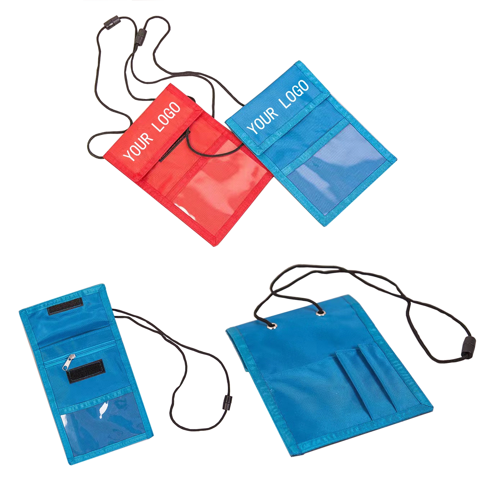 Custom Nylon Neck Wallet MOQ 100pcs 1