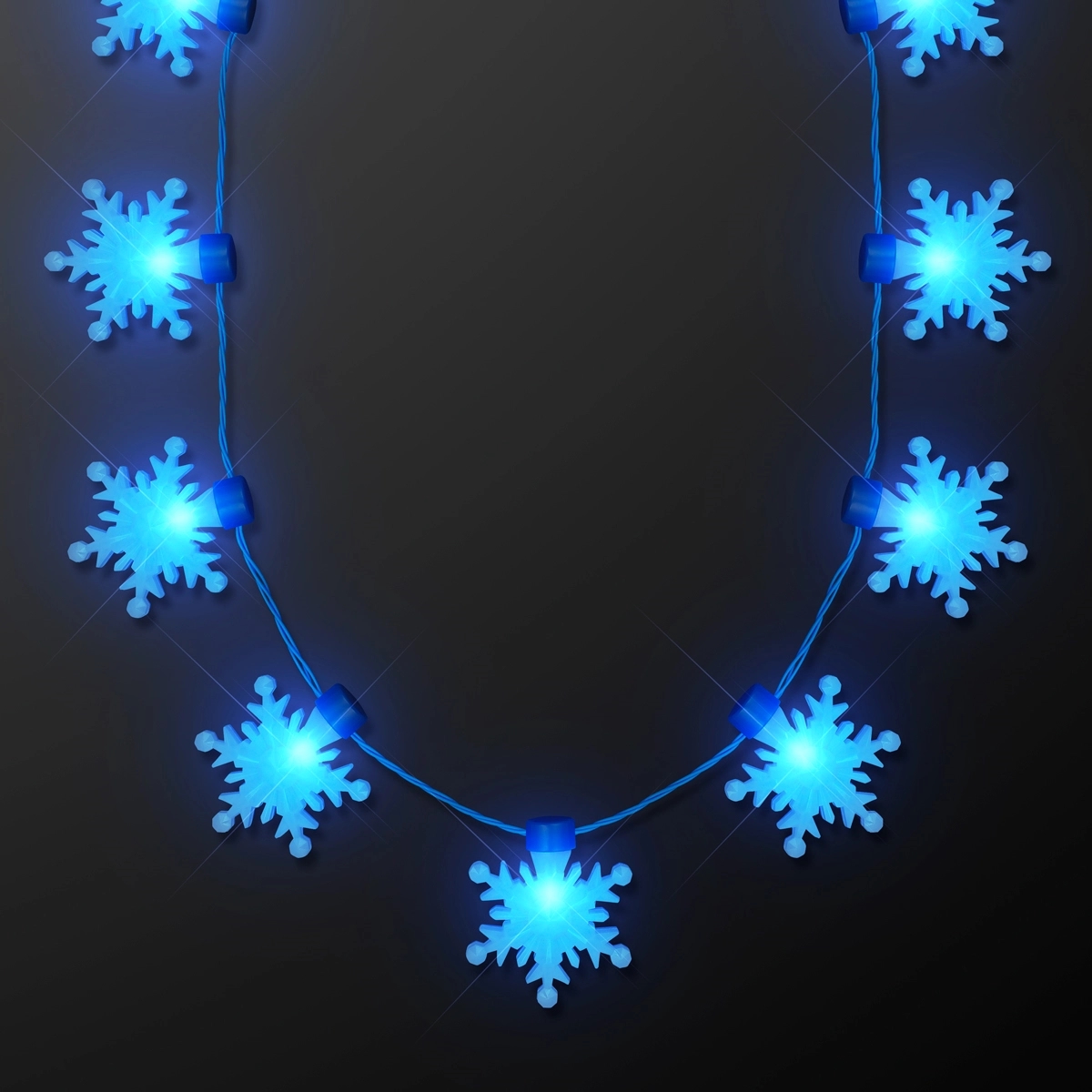 LED Snowflakes String Lights Necklace 2