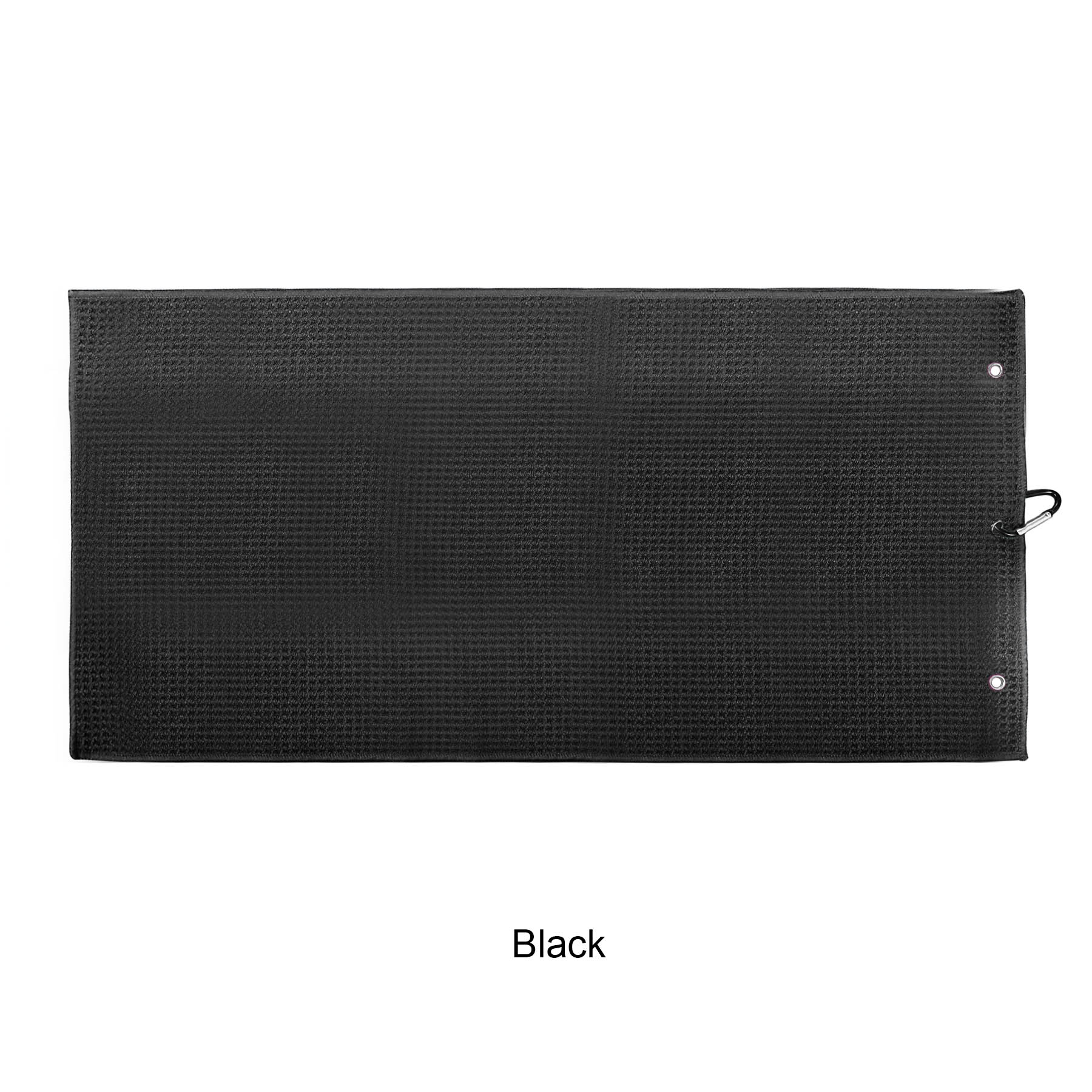 Microfiber Waffle Two-fold Golf Towel w/ Carabiners Clip 12" x 24" 10