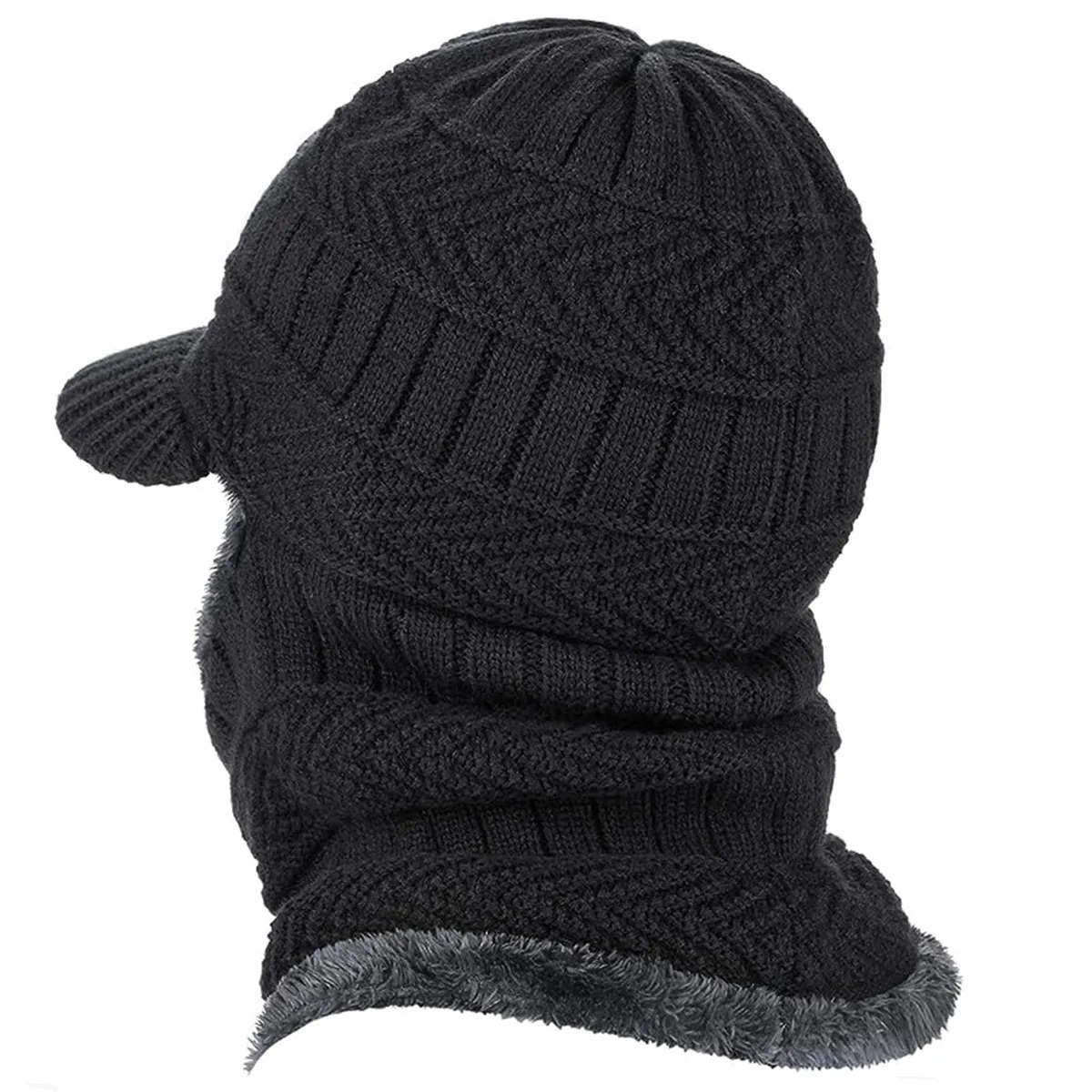 Winter Knitted Balaclava Beanie Warm Cycling Ski Hat 4