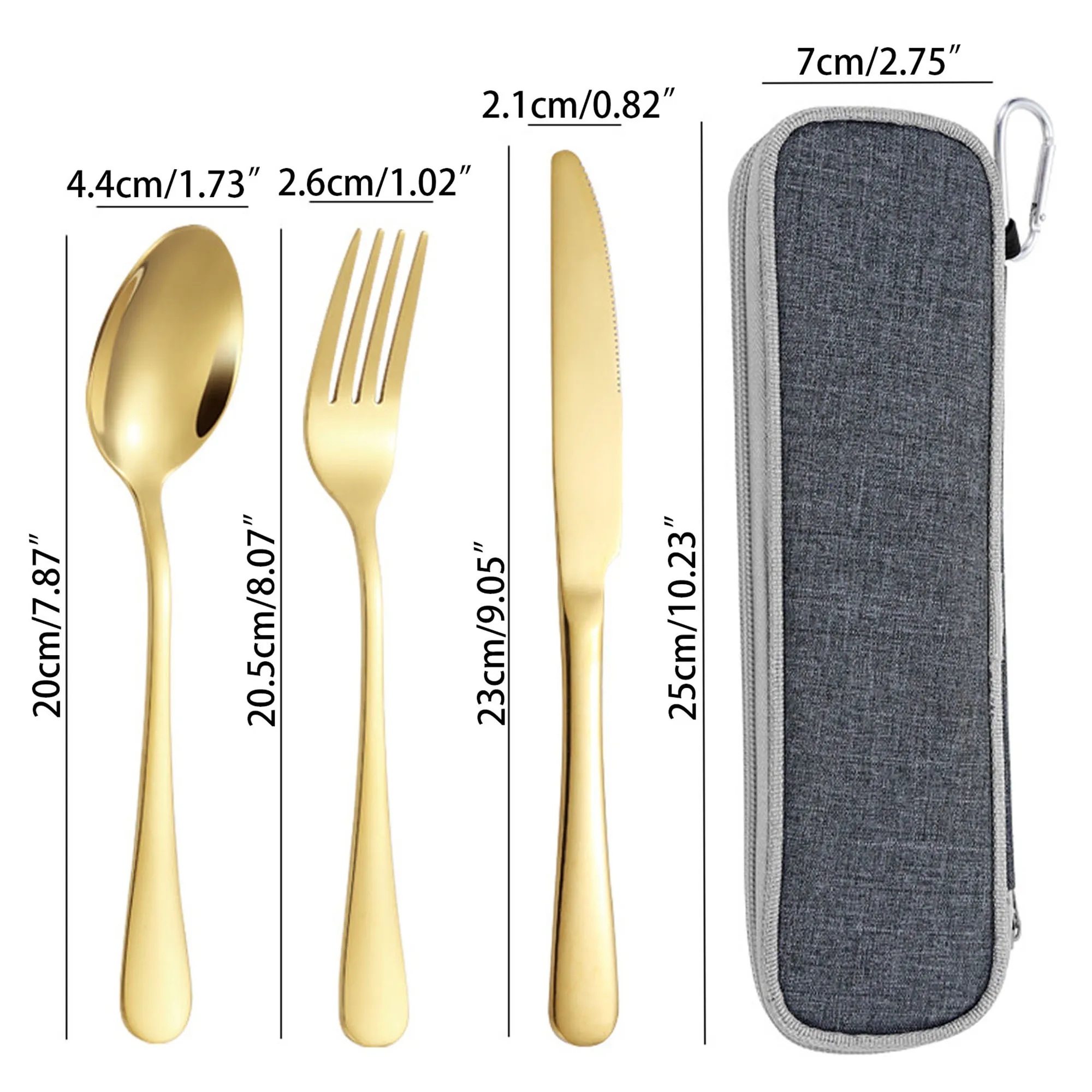 Stainless Steel Knife Fork Spoon Tableware Set 5