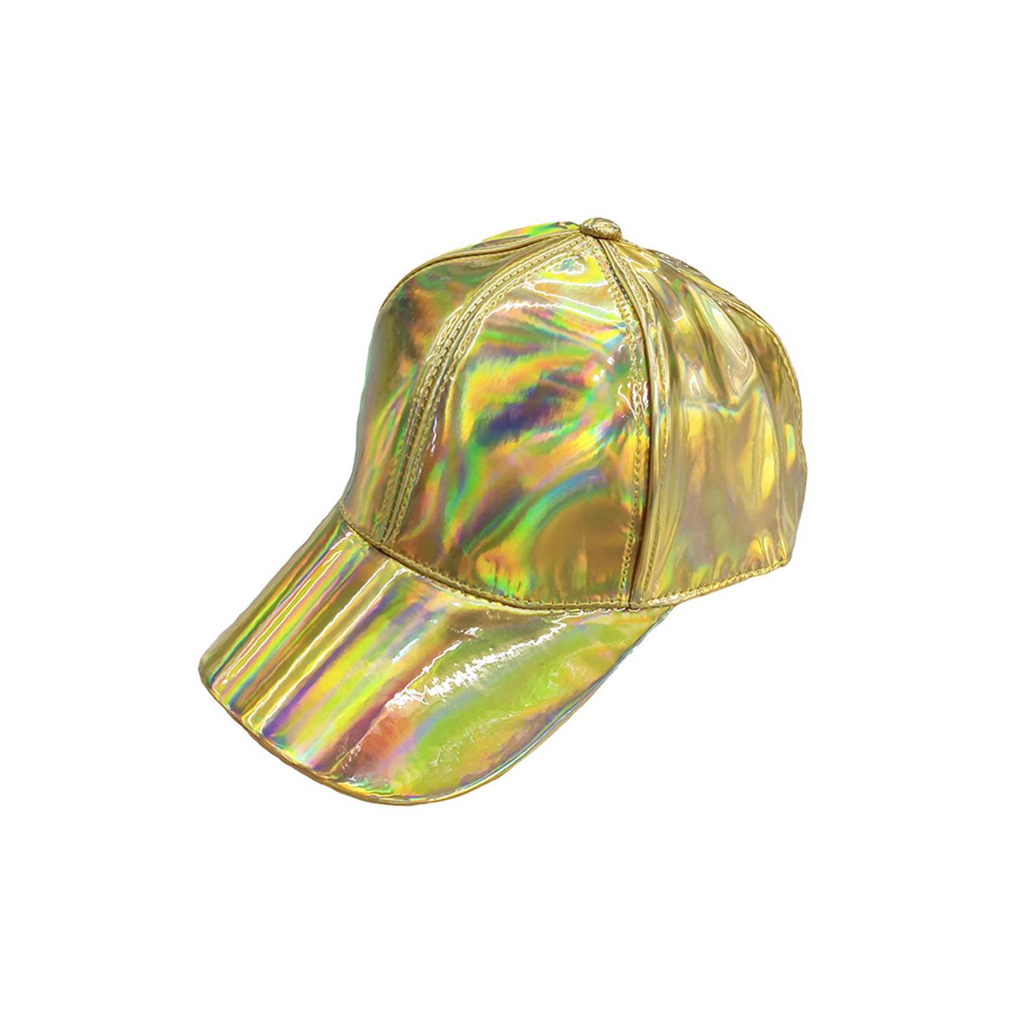 Colorful patent leather baseball cap 4