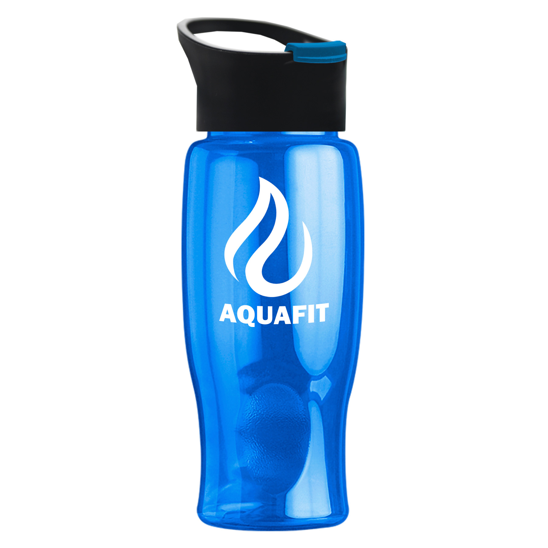 Poly-pure - 27 oz. Transparent Bottle with Pop-up 11