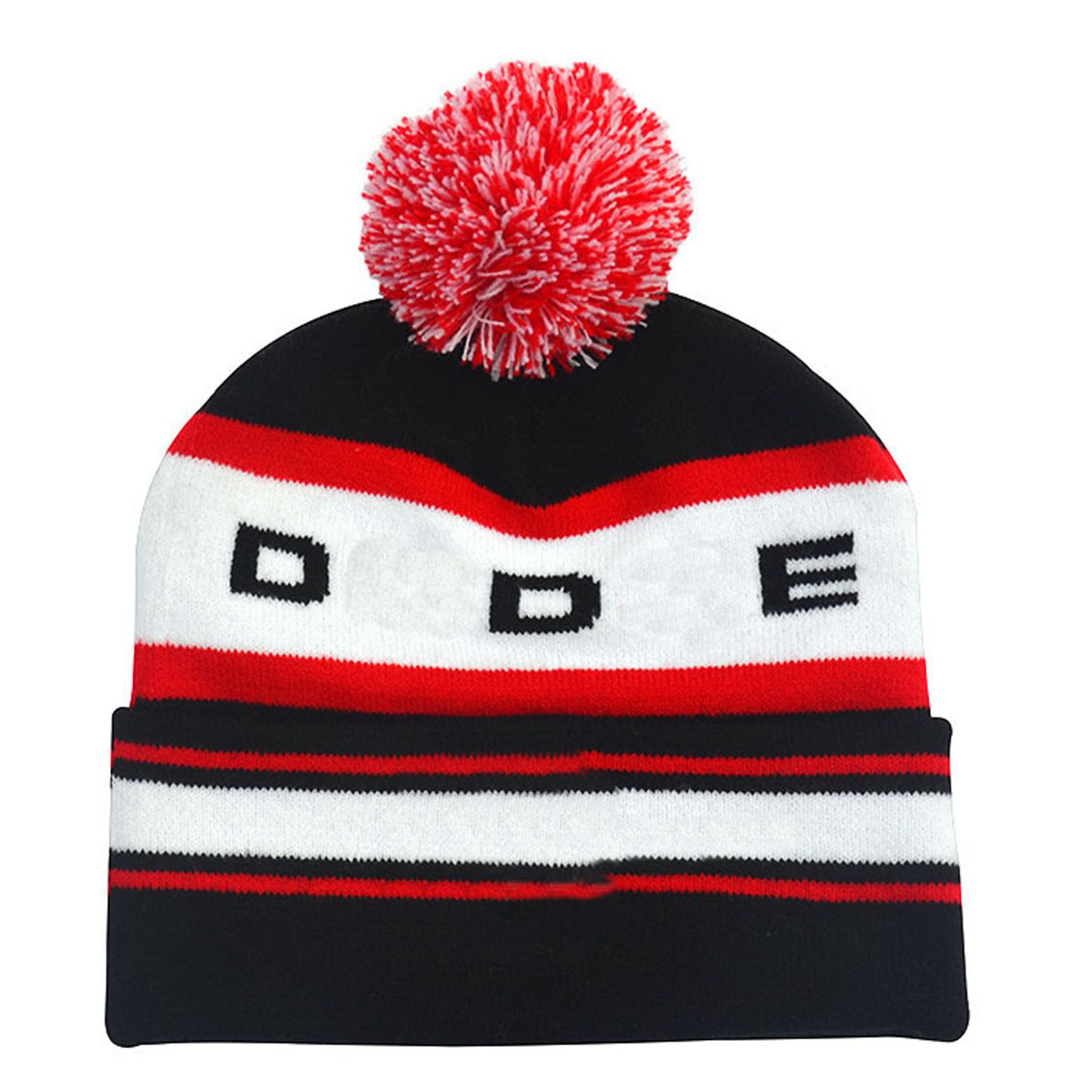 Cuff Pom Beanie Hat 2