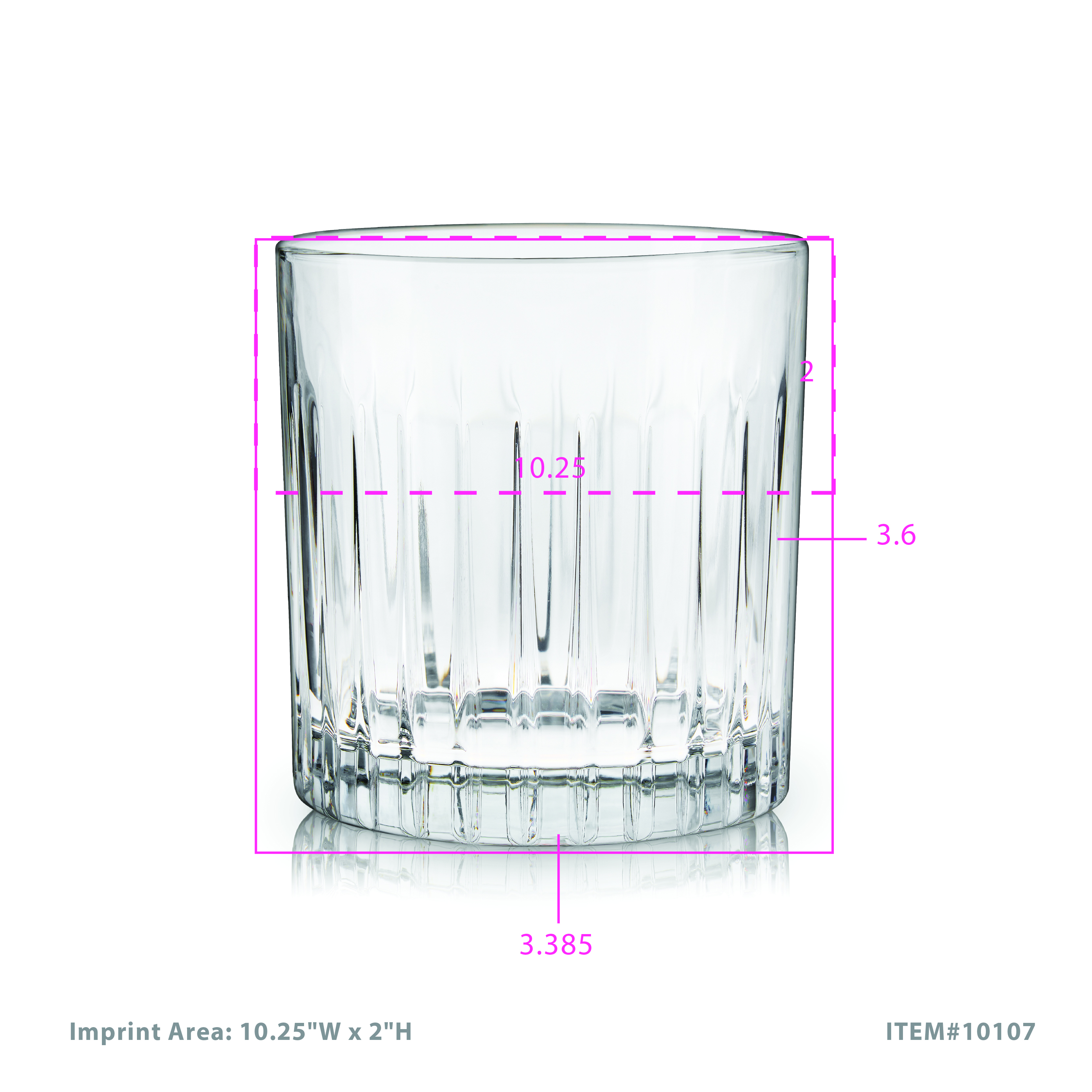 Viski® Reserve Milo Crystal Rocks Glass, set of 4 5