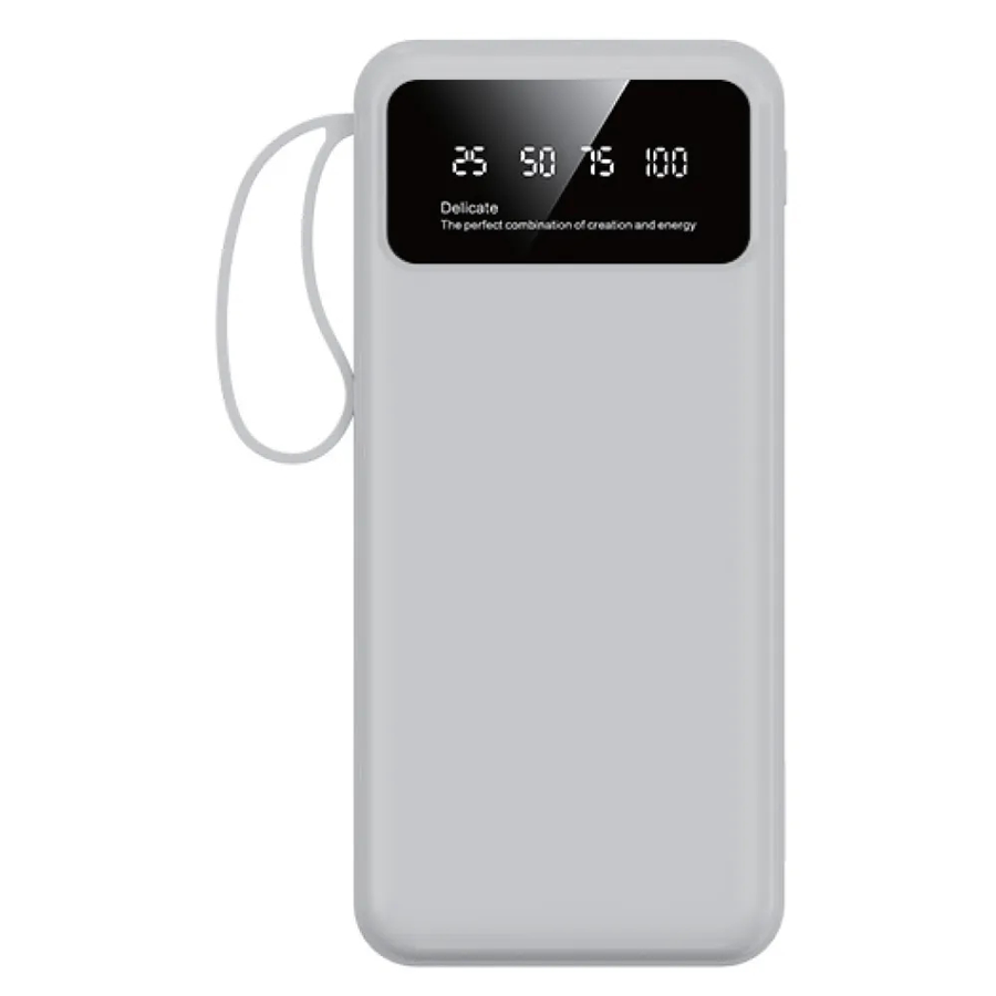 10000mAh Power Bank with Built-In Cables 2