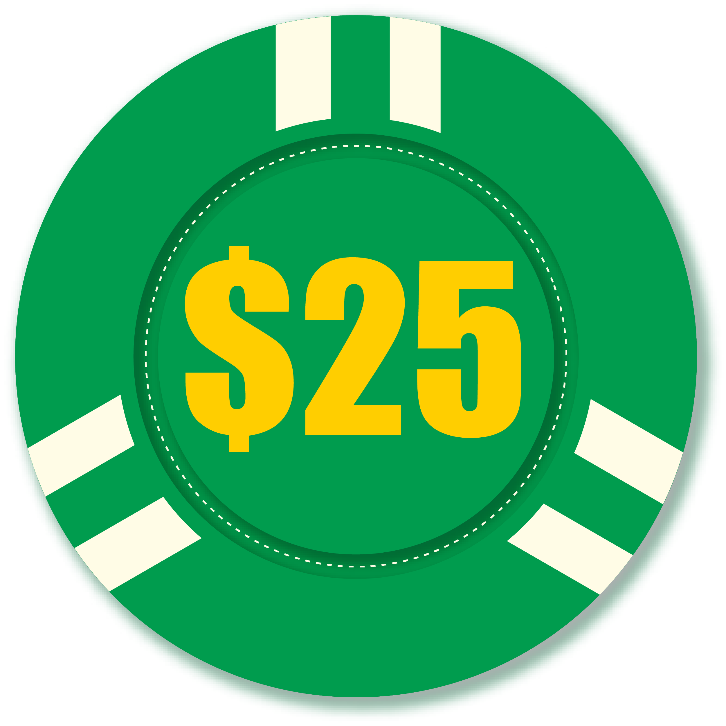 6 Stripe 9g Poker Chips 5