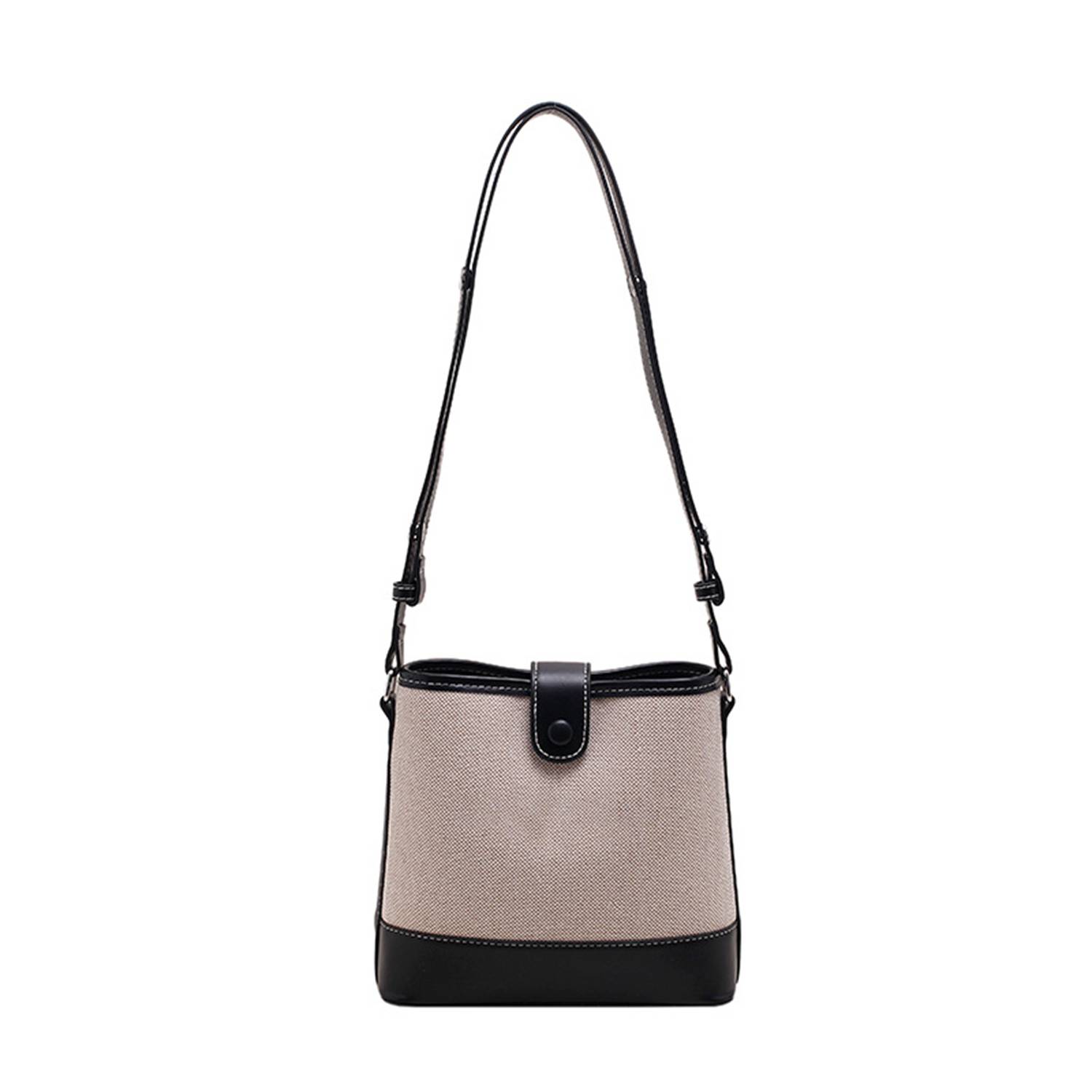 Canvas Crossbody Bag Trend Color Clash for Women 4
