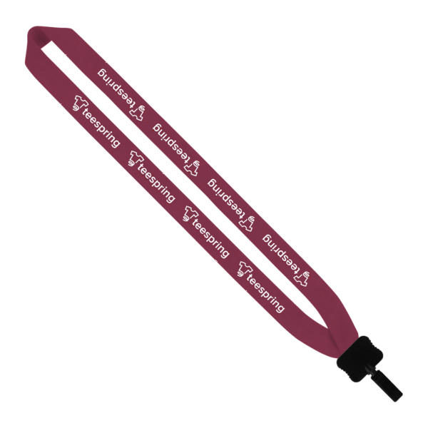 1" Cotton Lanyard with Plastic Clamshell & Bulldog Clip 14