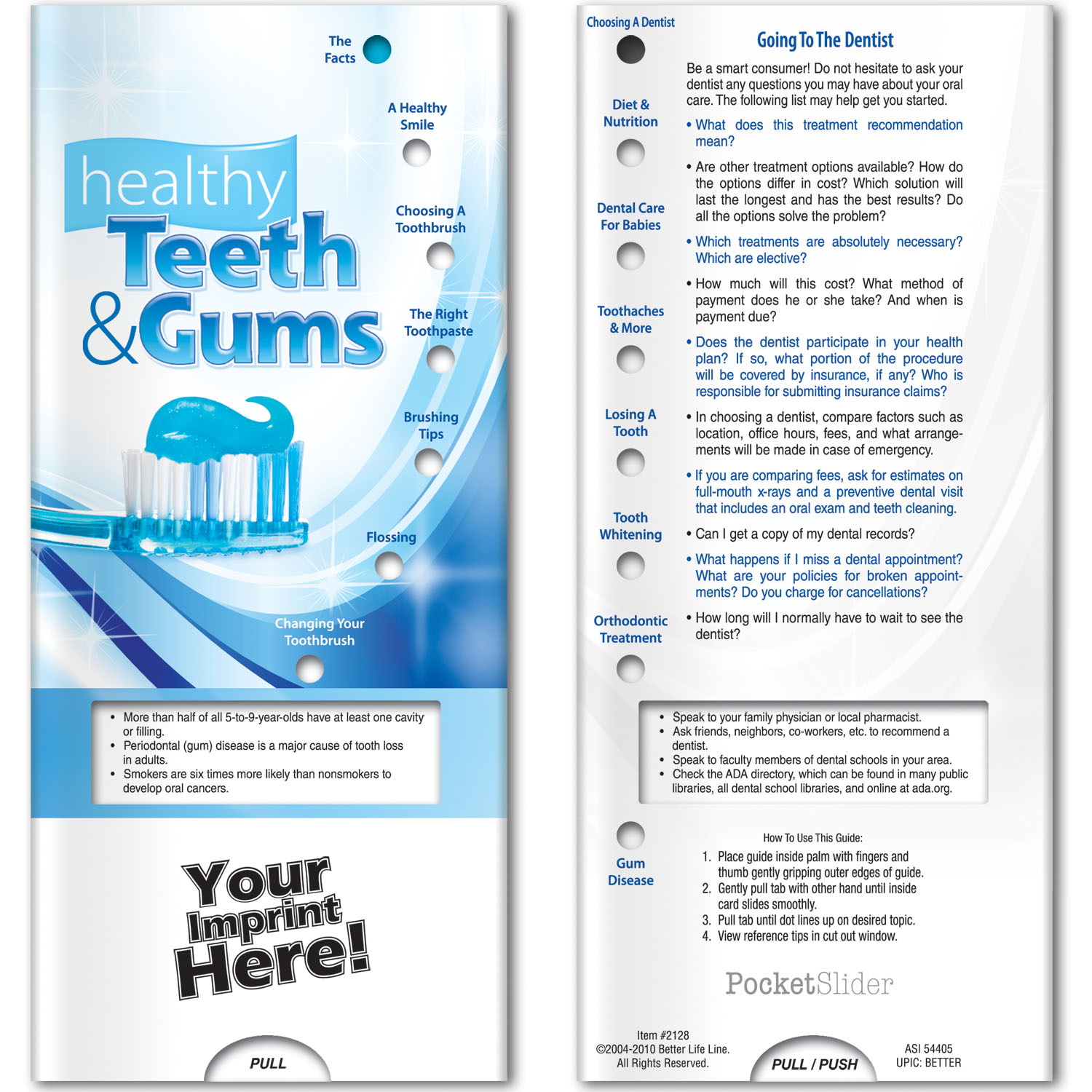 Pocket Slider - Healthy Teeth and Gums 1