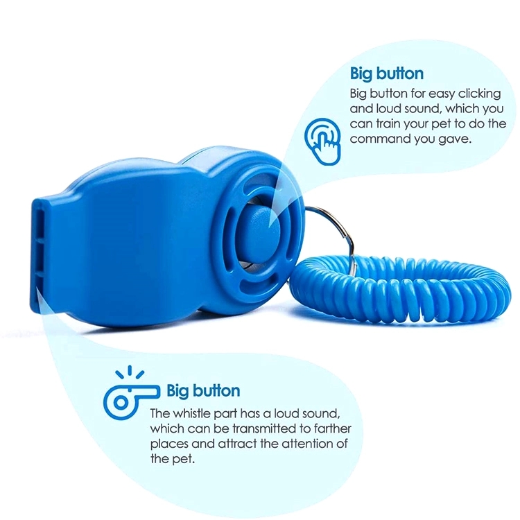 2-in-1 Pet Clicker Whistle Keychain 4