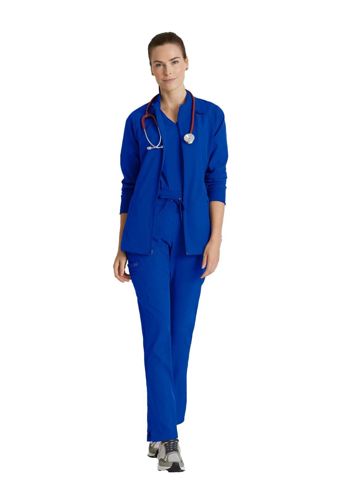 Barco One - Women's Four-Pocket Zip-Up Venture Warm-Up Scrub Jacket 24