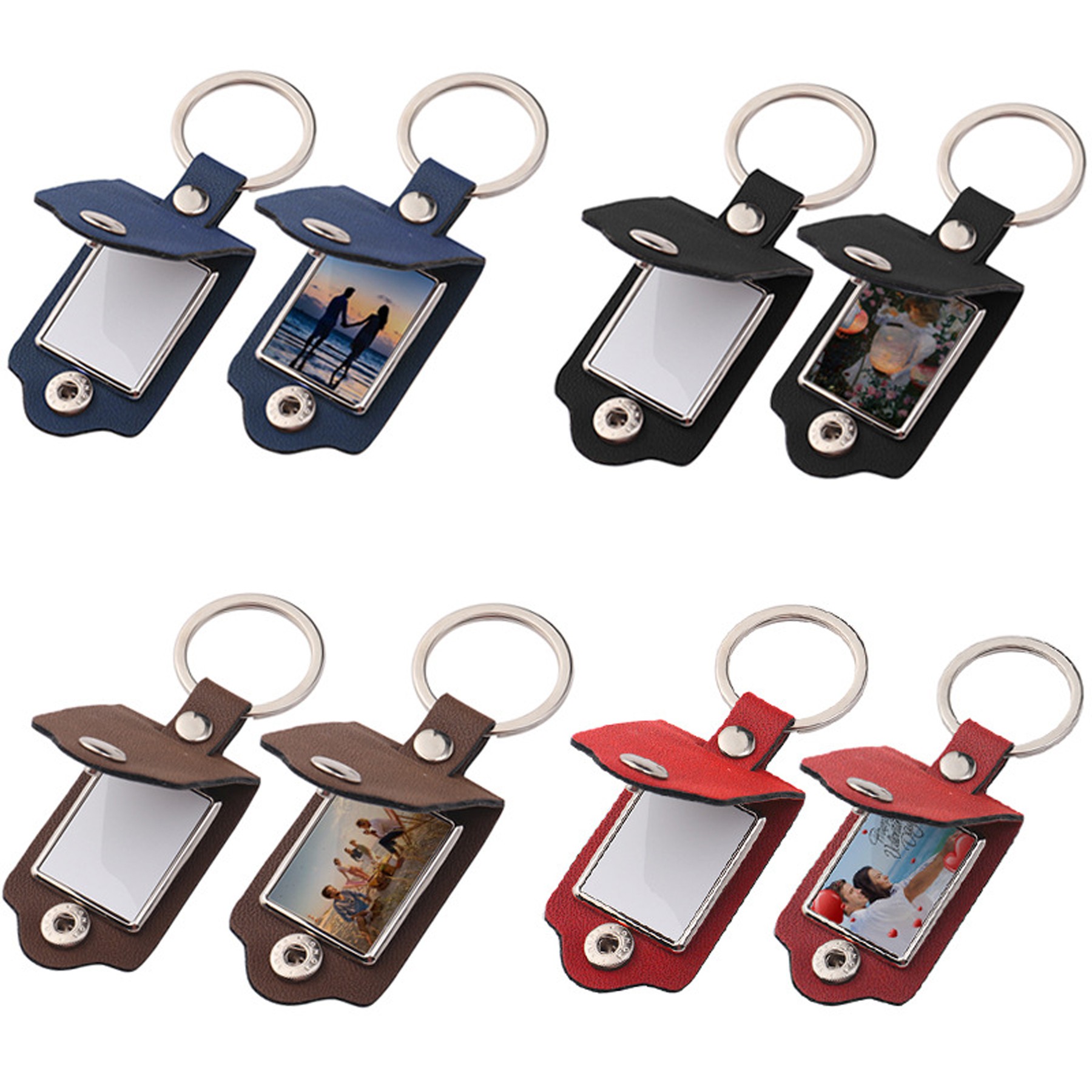 Leather Key Leather Case Photo Ornament 2