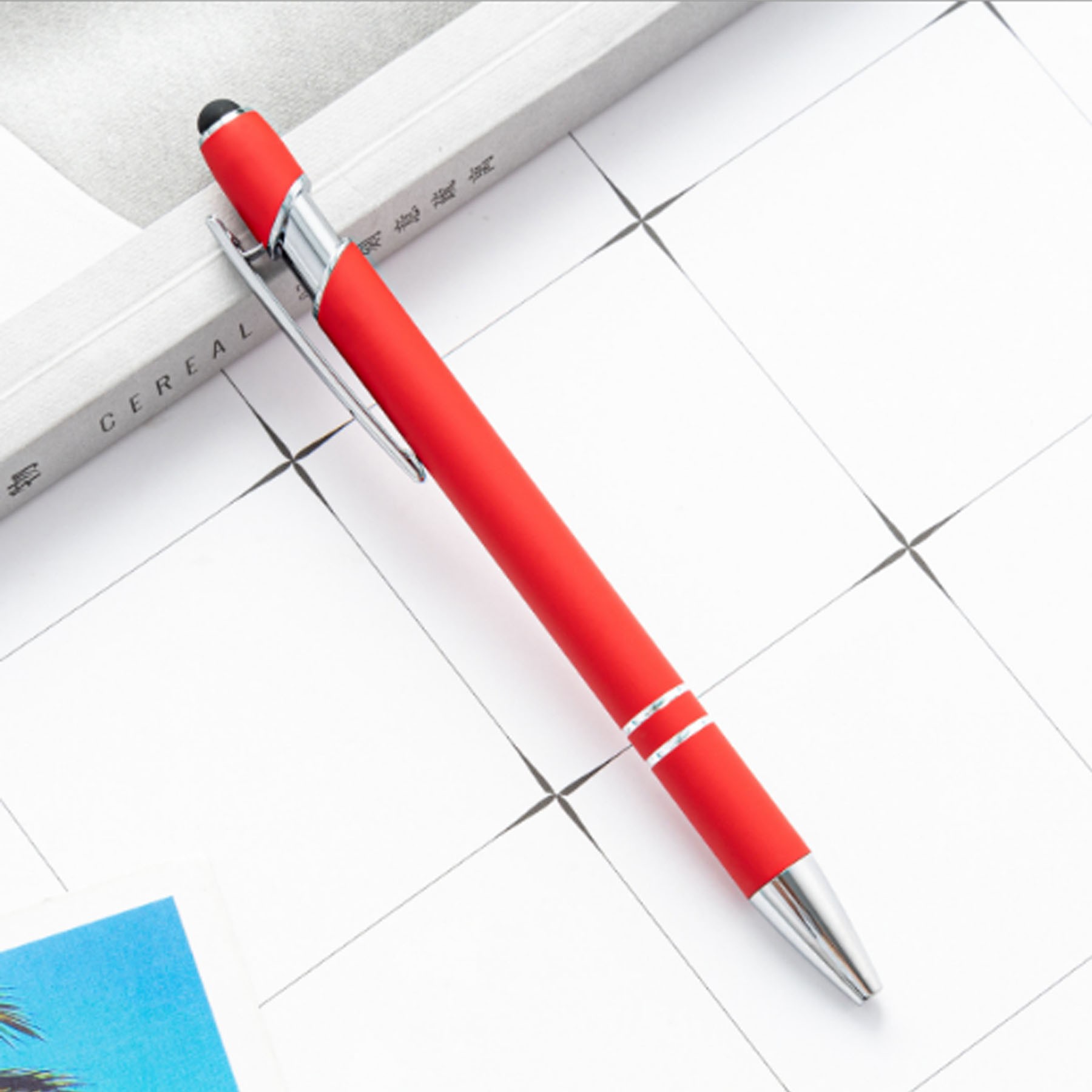 Metal Ballpoint Pen with Stylus Tip 4
