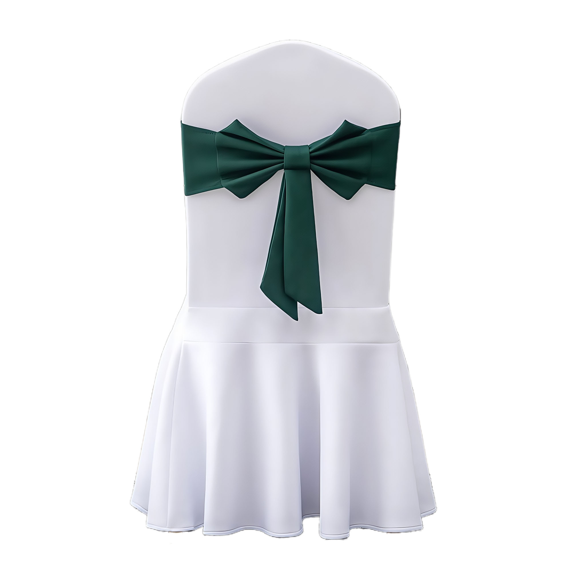 Elastic No-Tie Bow Chair Back Sash for Banquet Wedding Decoration 5