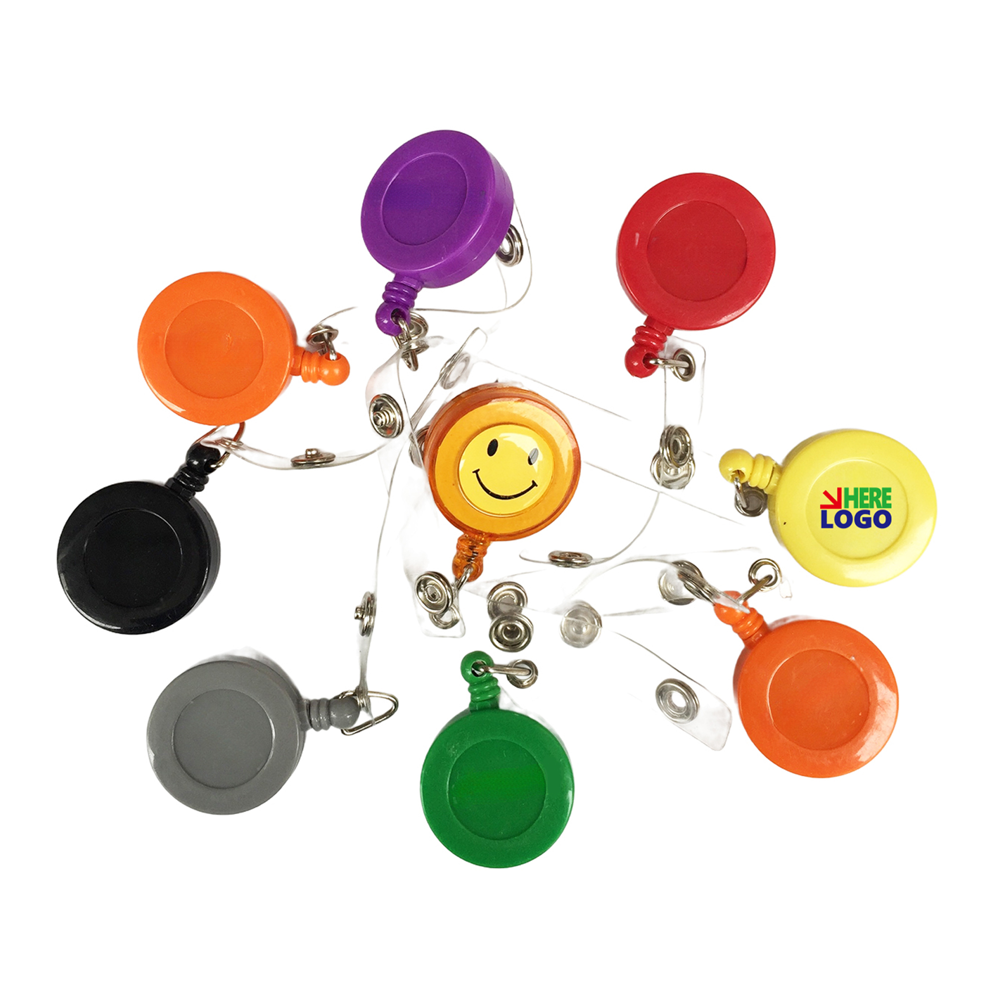 MOQ50 Durable Round Retractable Badge Reel for Badges 1