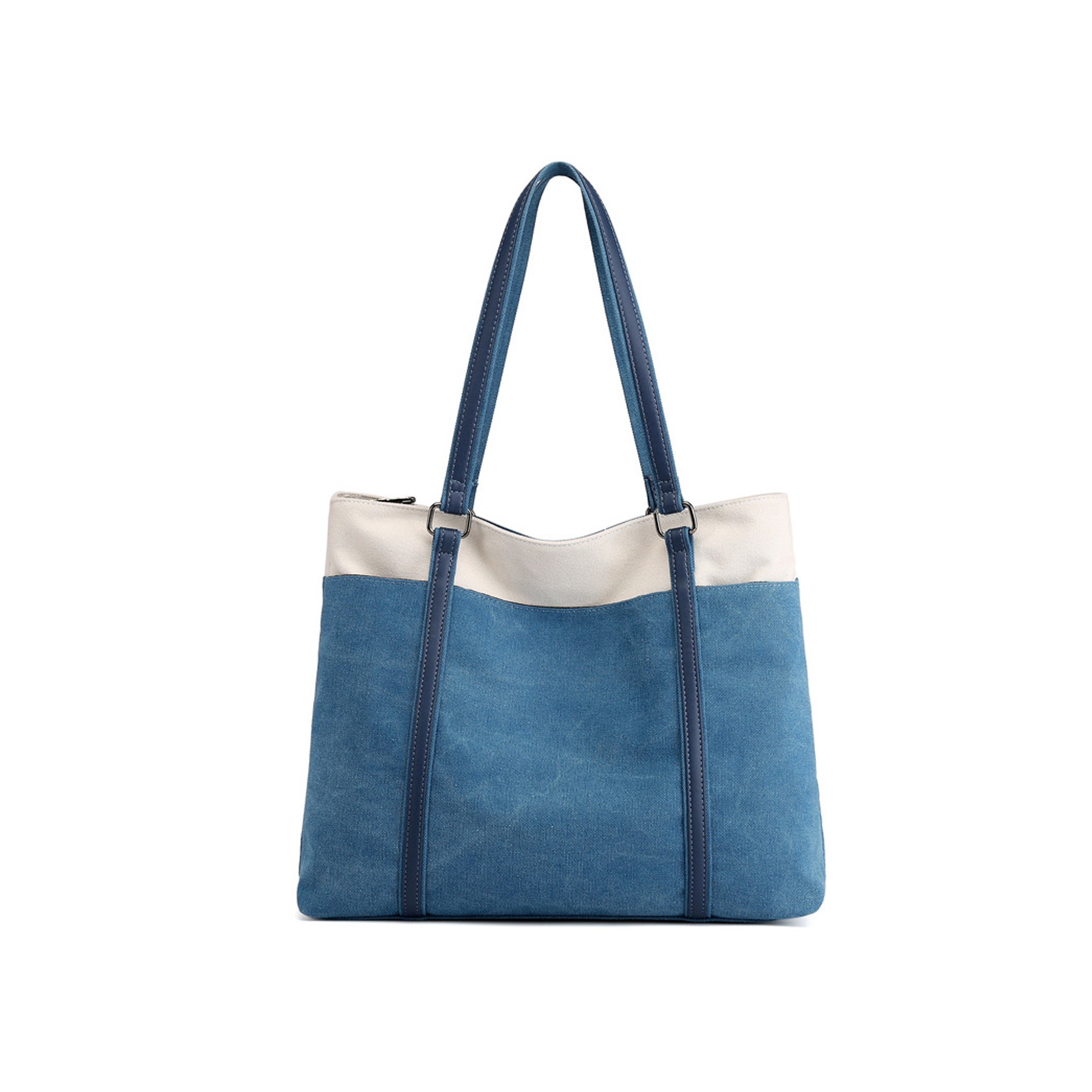 Women Laptop Tote Bag For Work Lightweight Splice Canvas 6