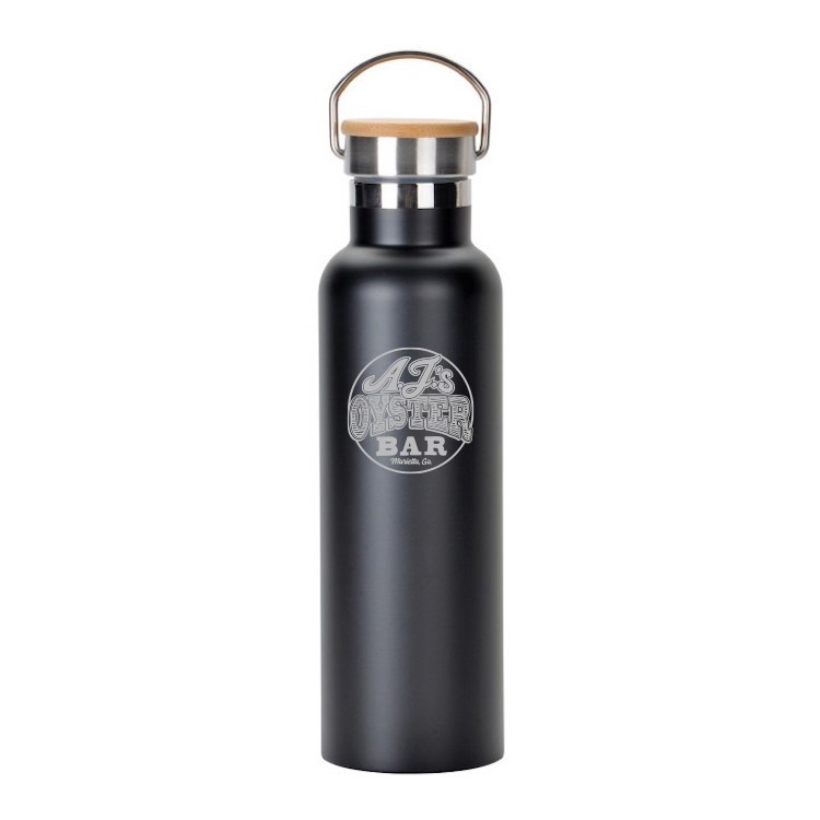 Endura 20 oz Stainless Steel Bottle with Bamboo Lid 1