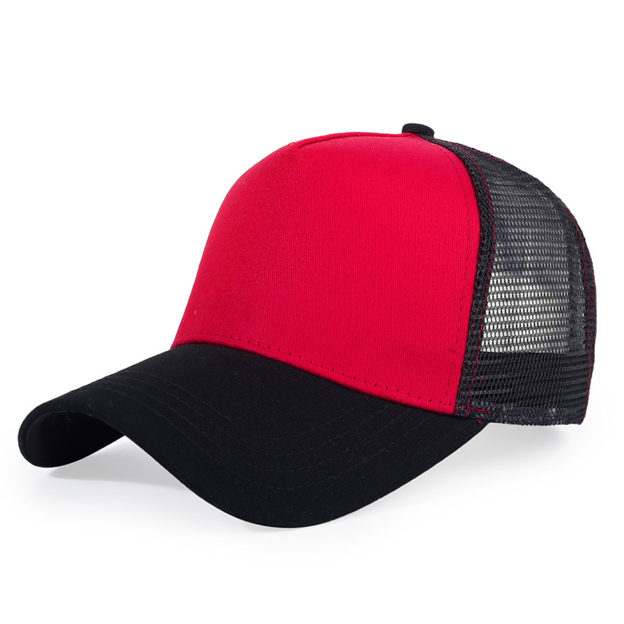 Stock Multi-Tone Cotton 5-Panel Trucker Cap