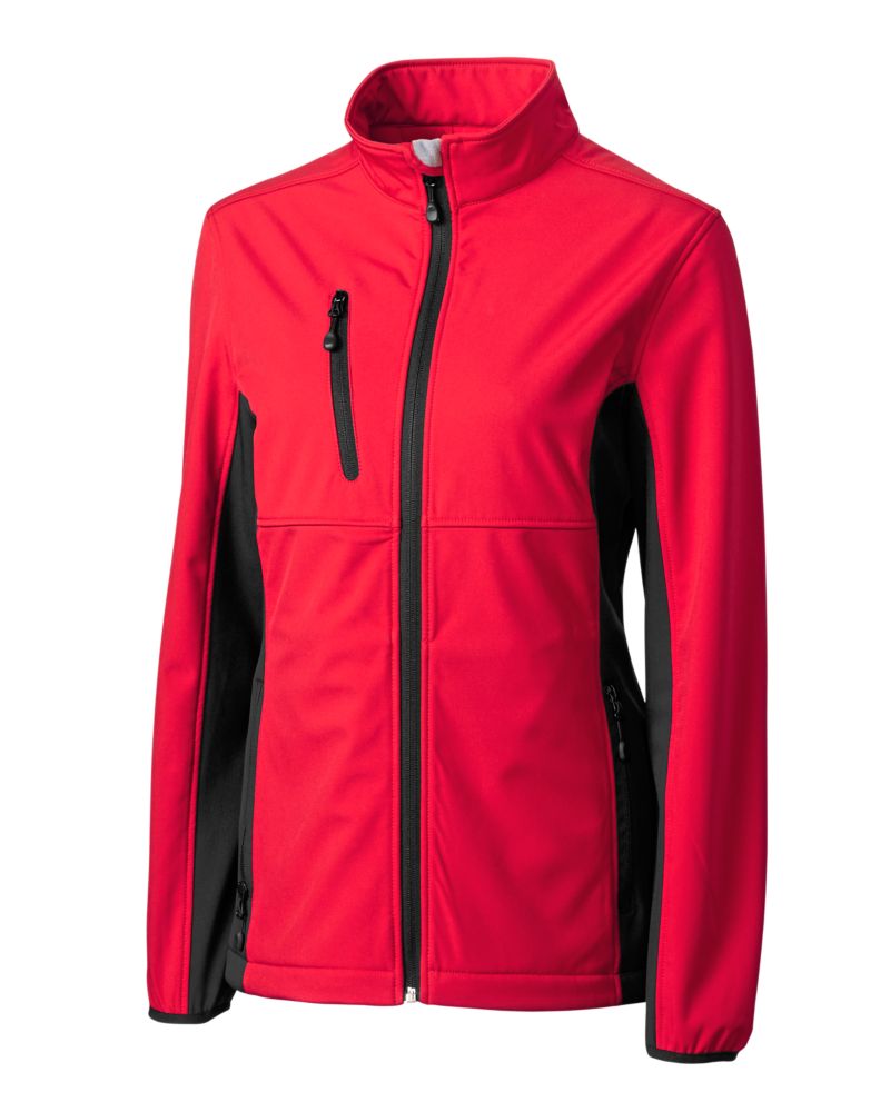 Clique Narvik Recycled Colorblock Stretch Softshell Womens Full Zip Jacket 24