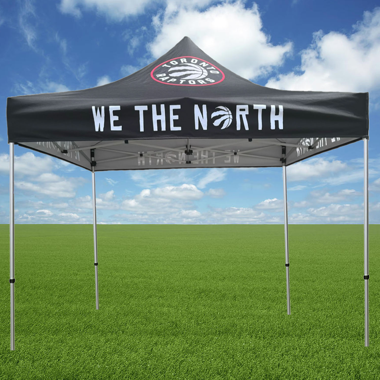 10' Premium Sublimated Tent Kit, Includes Premium 40mm Aluminum Frame, Canopy, Case, Grass Stake Kit 1