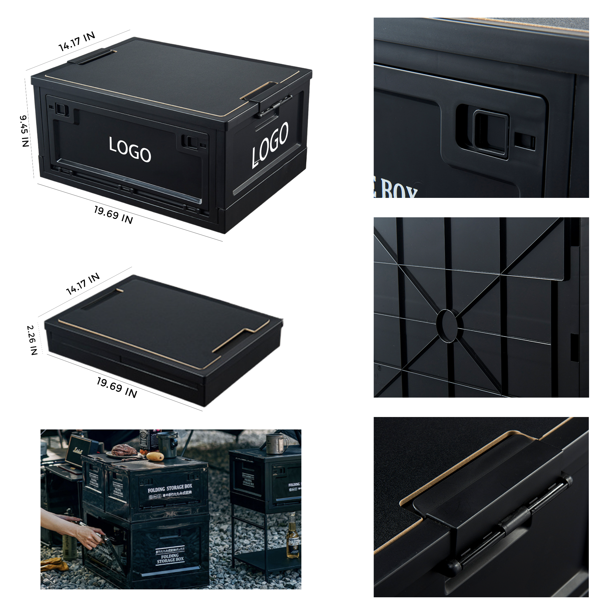 MOQ 10 PCS Weather - Resistant High Capacity Outdoor Storage Box 2