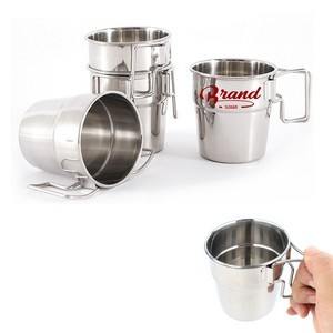 9oz Foldable Handle Stainless Steel Cup 6