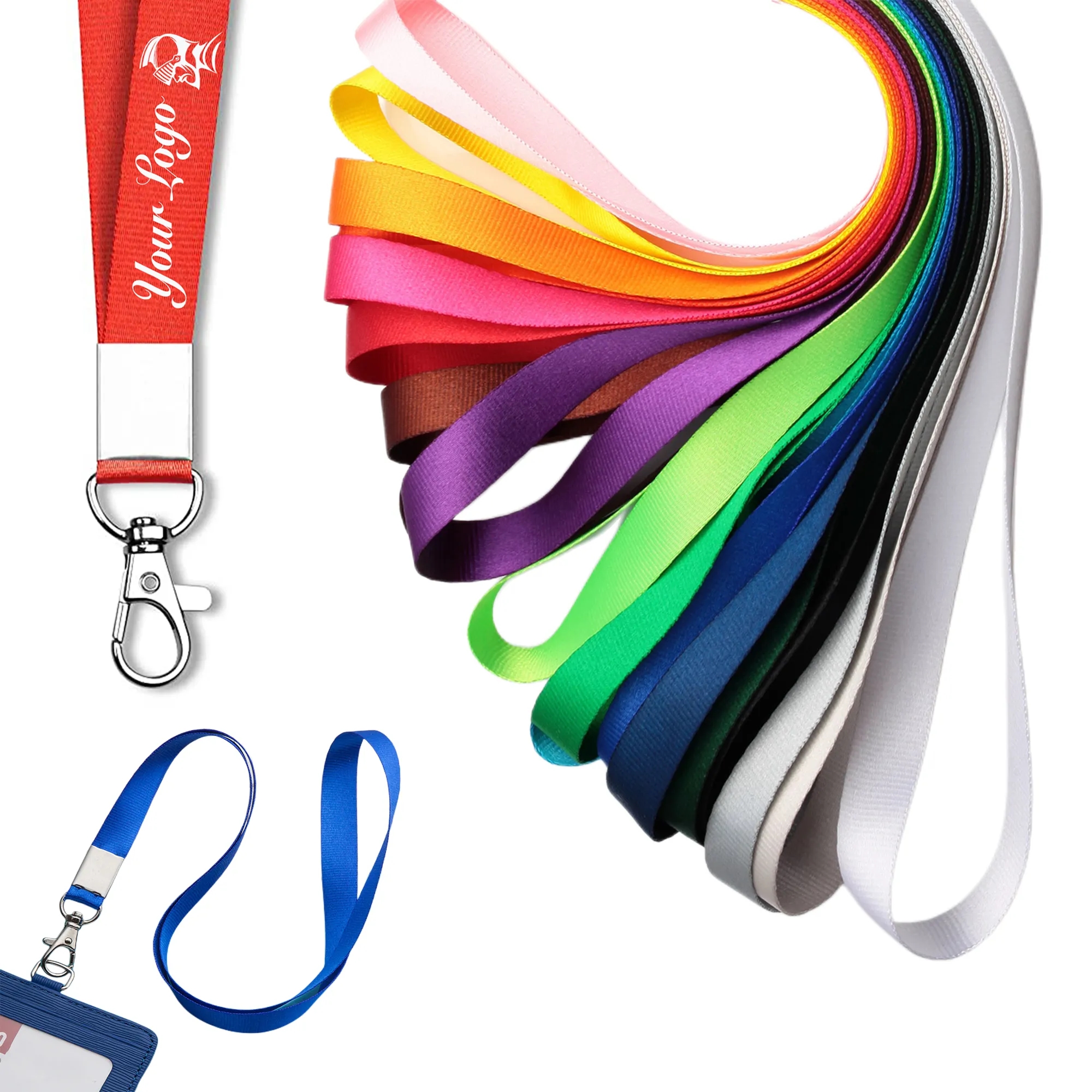 Nylon Neck Lanyards with Clip 10