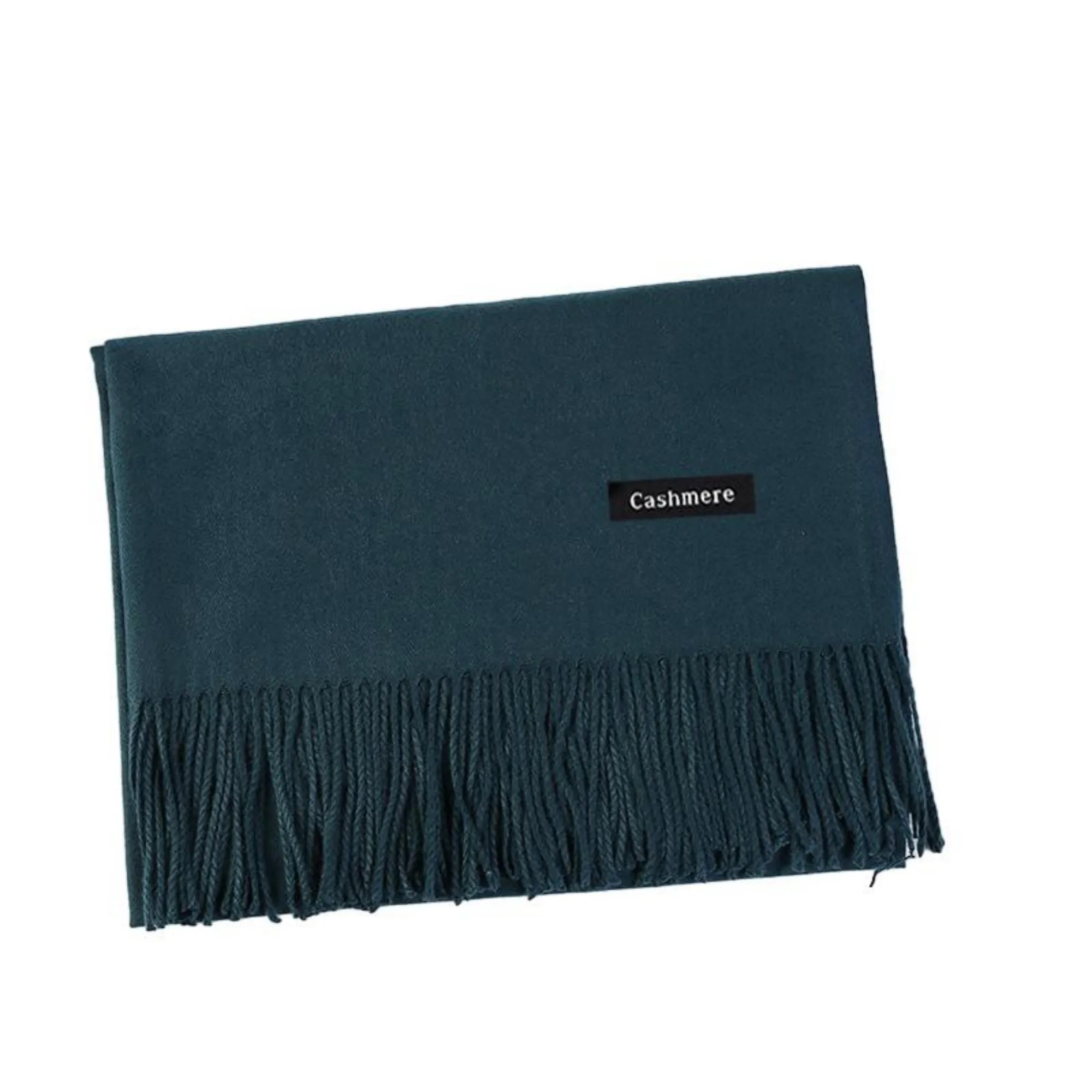Winter Imitation Cashmere Scarf With Tassels MOQ 100PCS 23