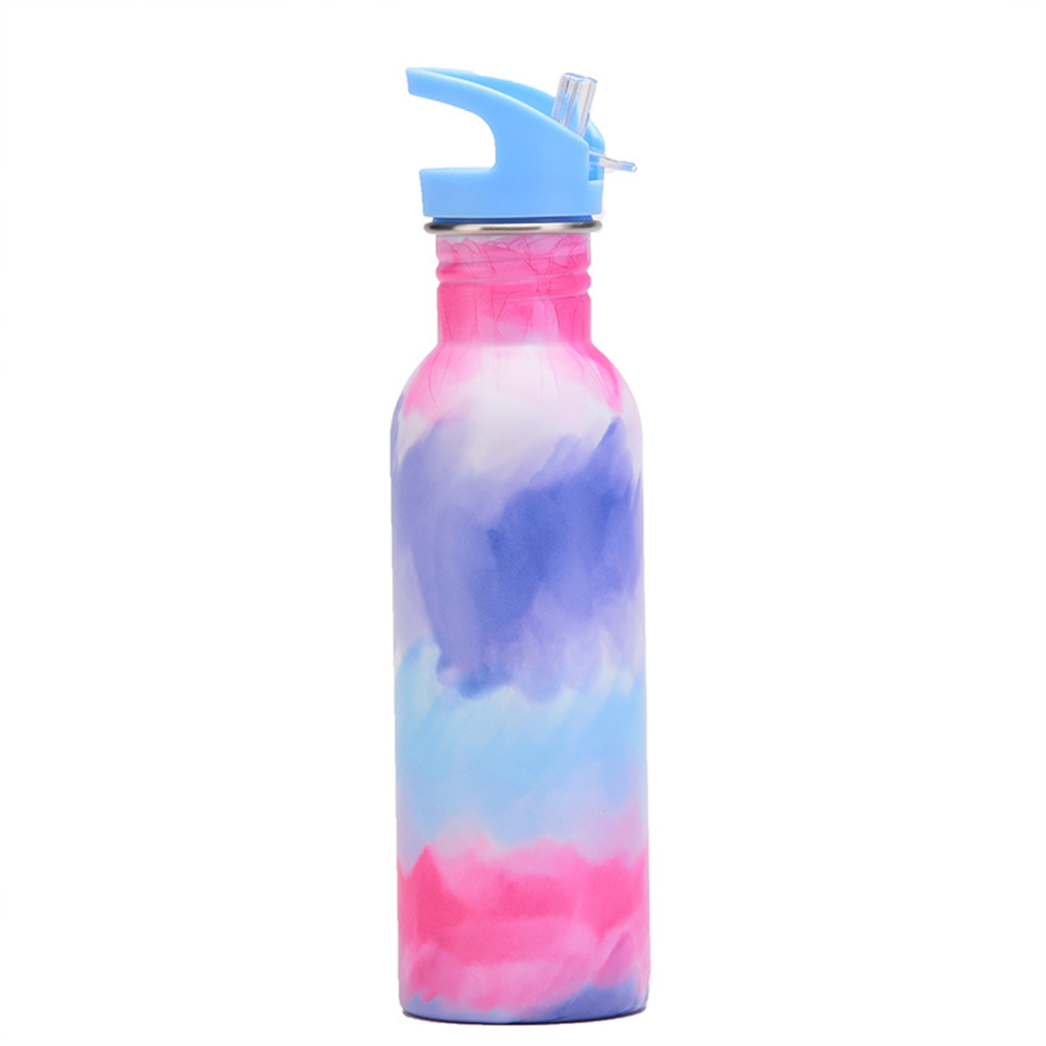 25 oz Straw Lid Insulated Stainless Steel Water Bottle, custom water bottle with logo imprint 4