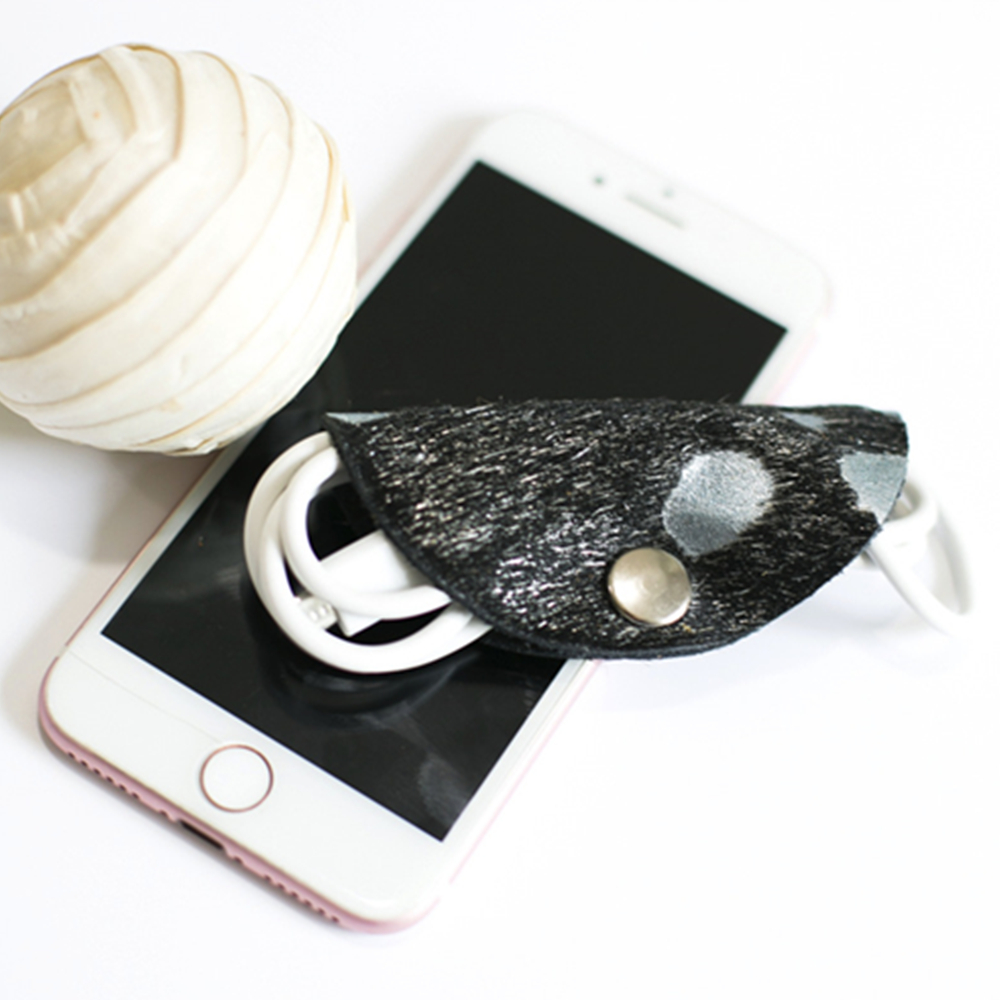 Leopard Print Tech Taco Cable Organizer 5