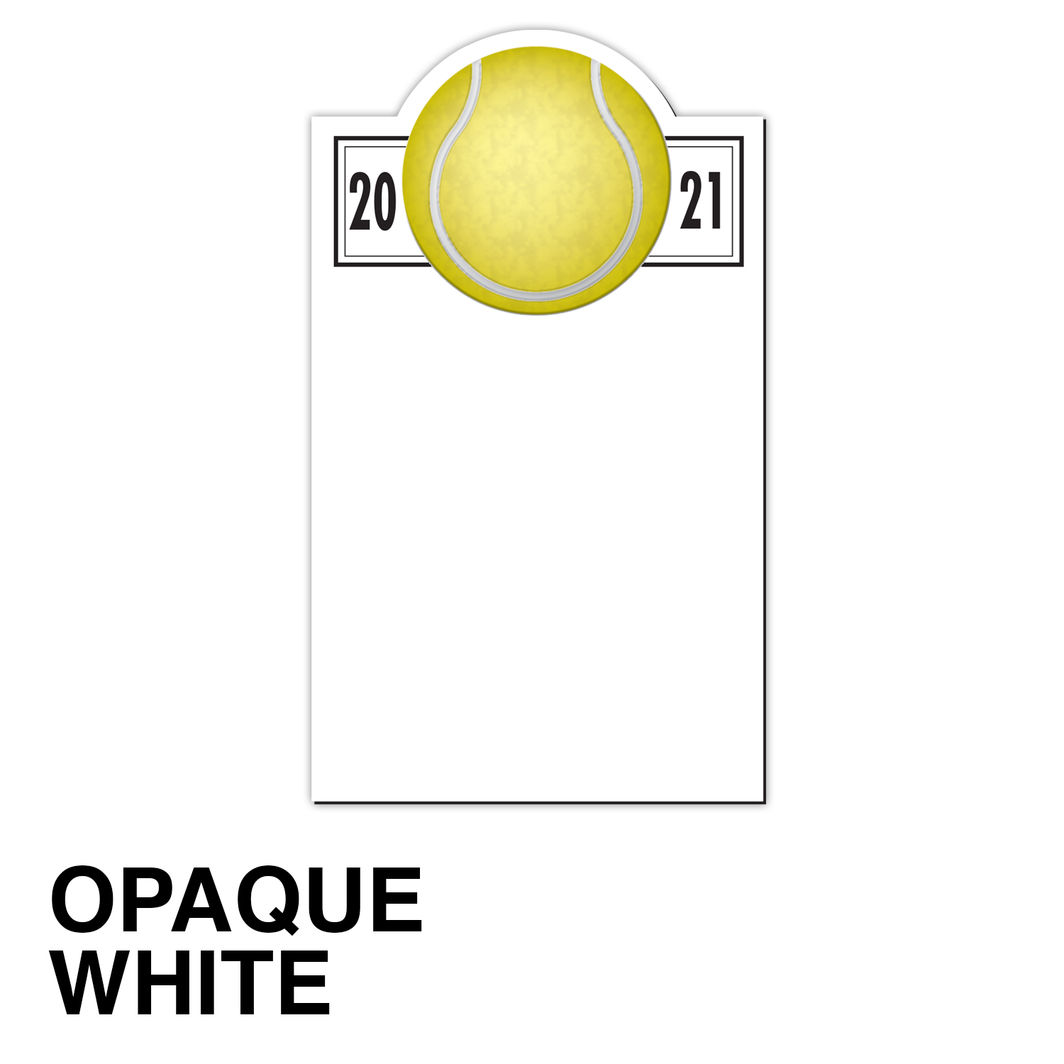 20 Mil Tennis Schedule Magnet - Full Color 2