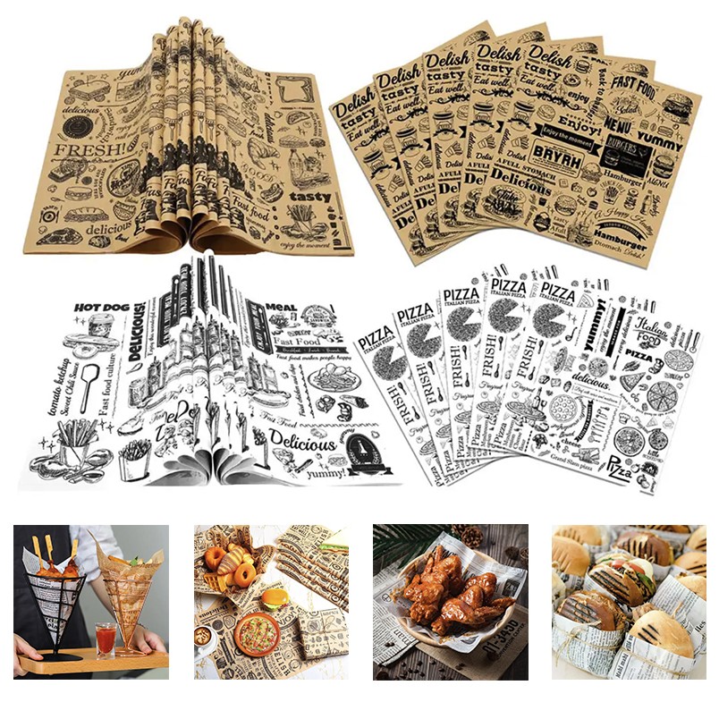 Deli Wax Paper Baking Sheets for Food Liner Picnic 3