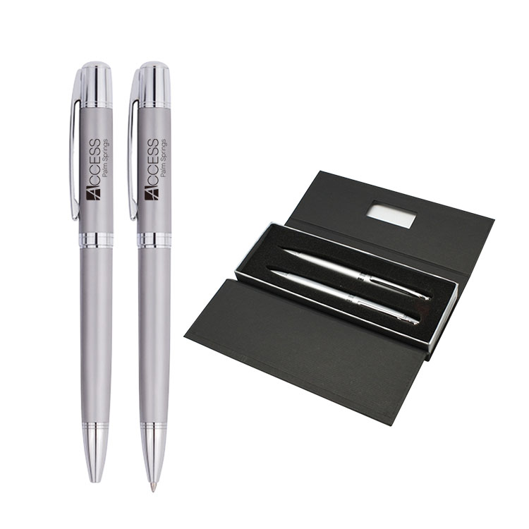 Premium Executive Metal Barrel Pen & Pencil Gift Set 6