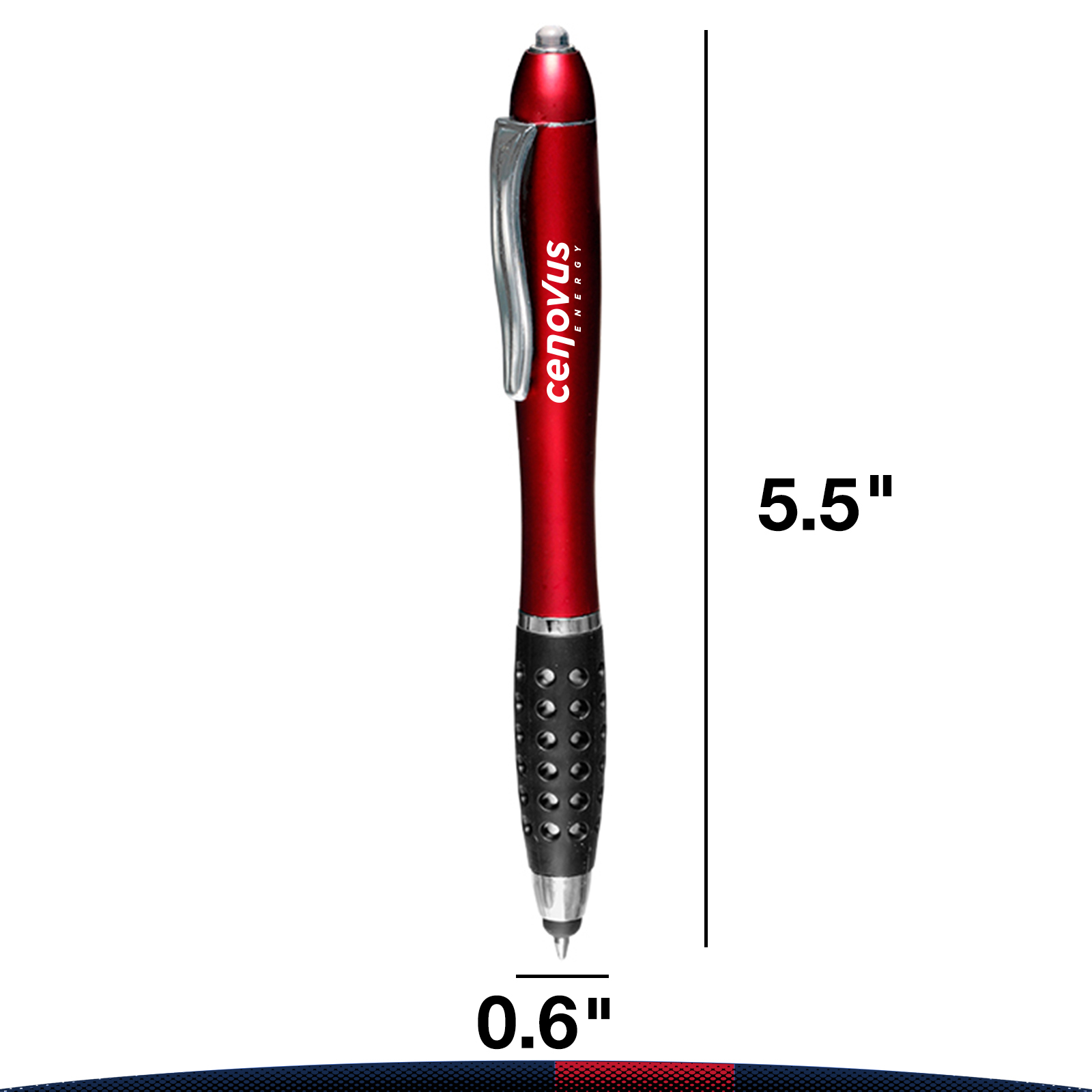 Denn Plastic Stylus Pens with Led Light 7