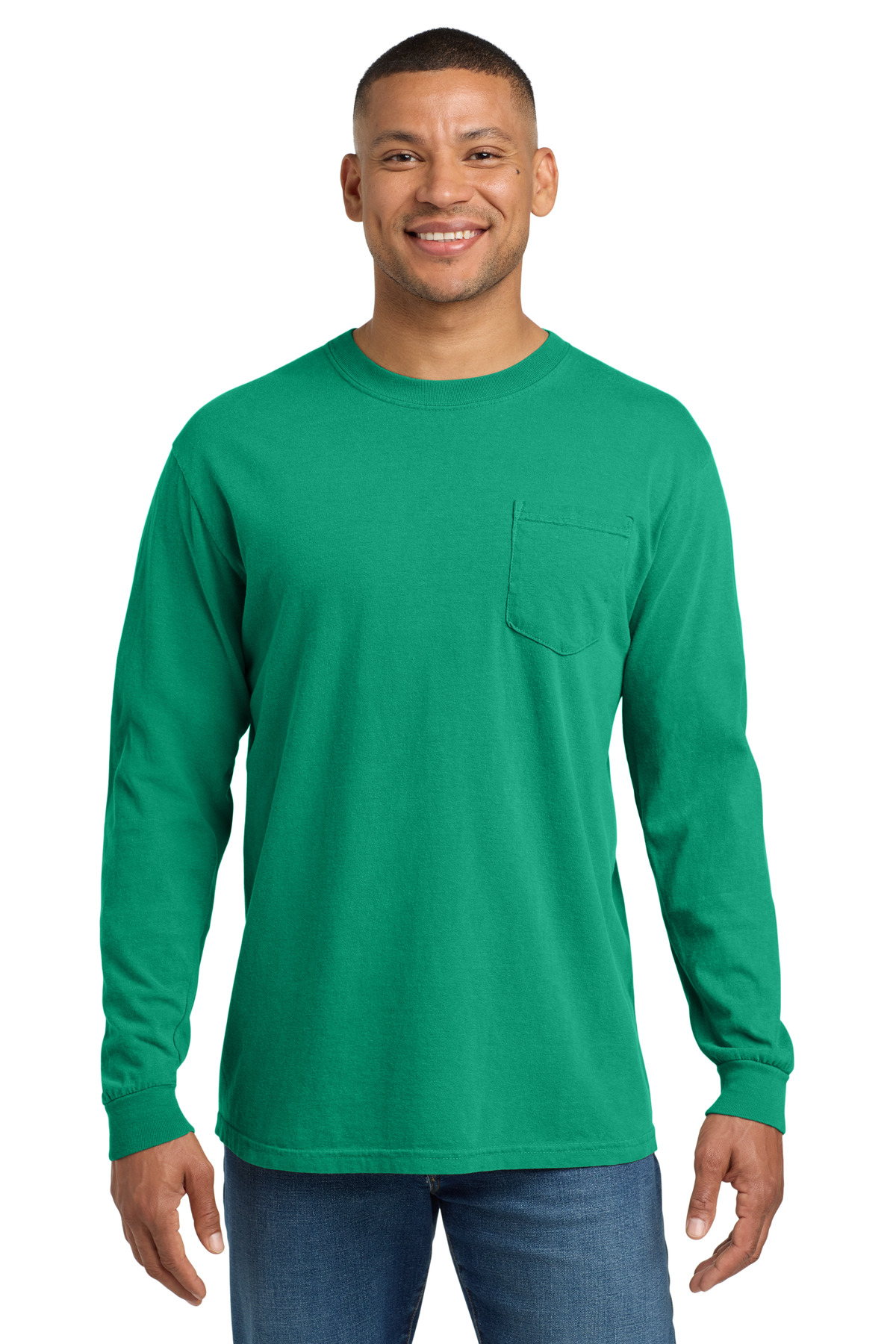 COMFORT COLORS Heavyweight Ring Spun Long Sleeve Pocket Tee. 4410 33