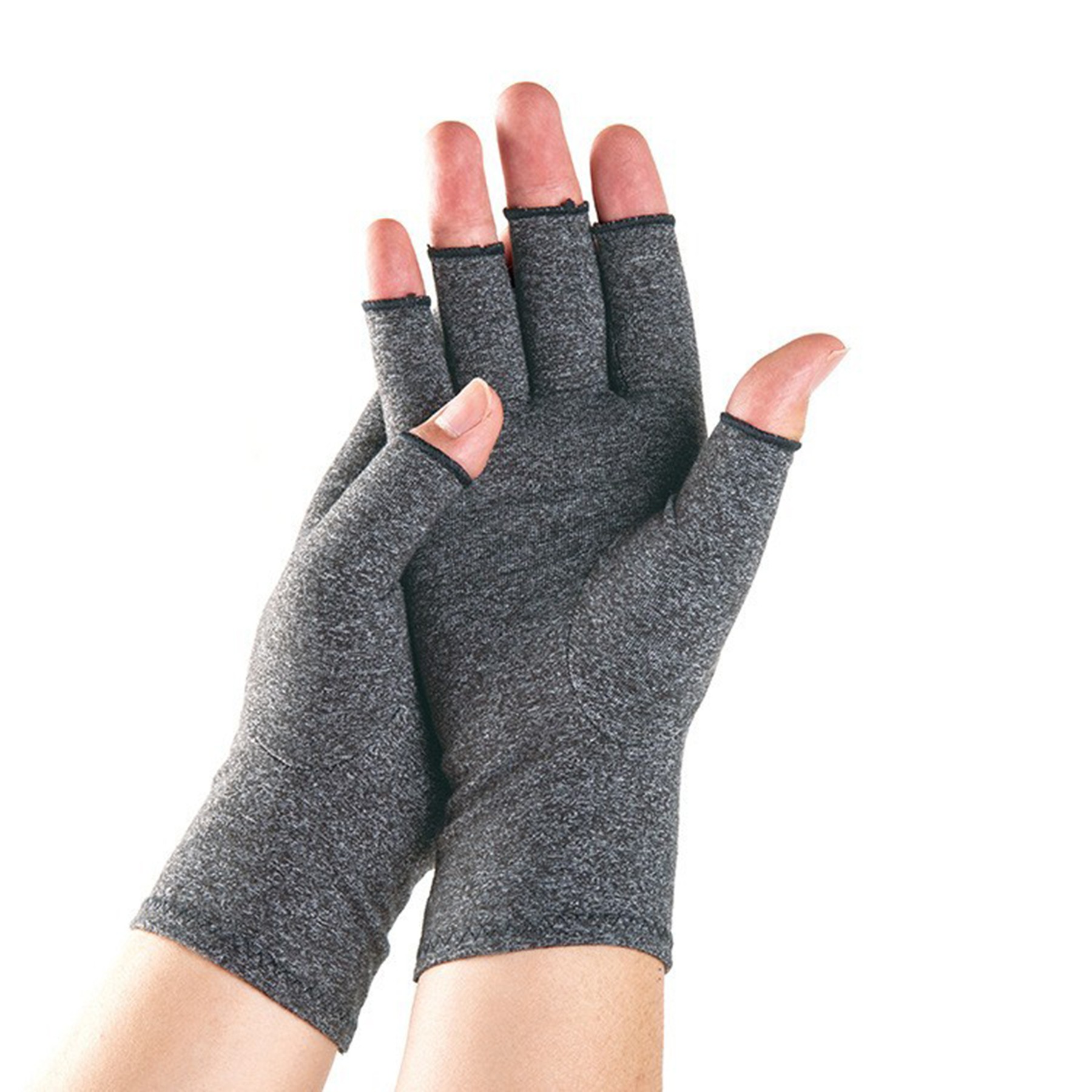 Fingerless Hand Thumb Compression Gloves 1