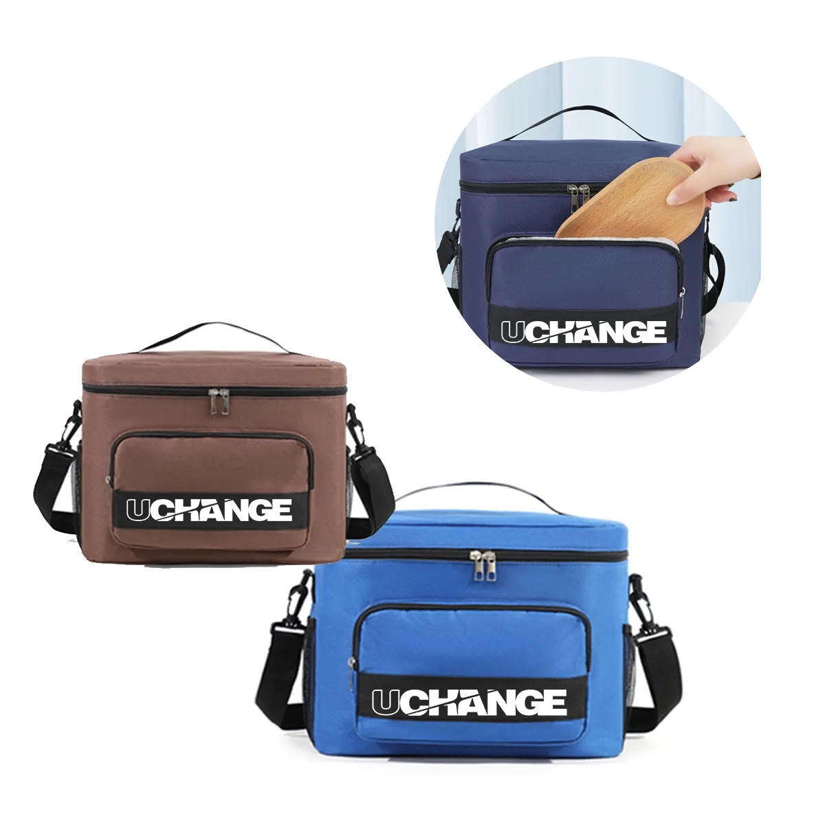 Insulated Lunch Cooler Bag With Front Pocket 6