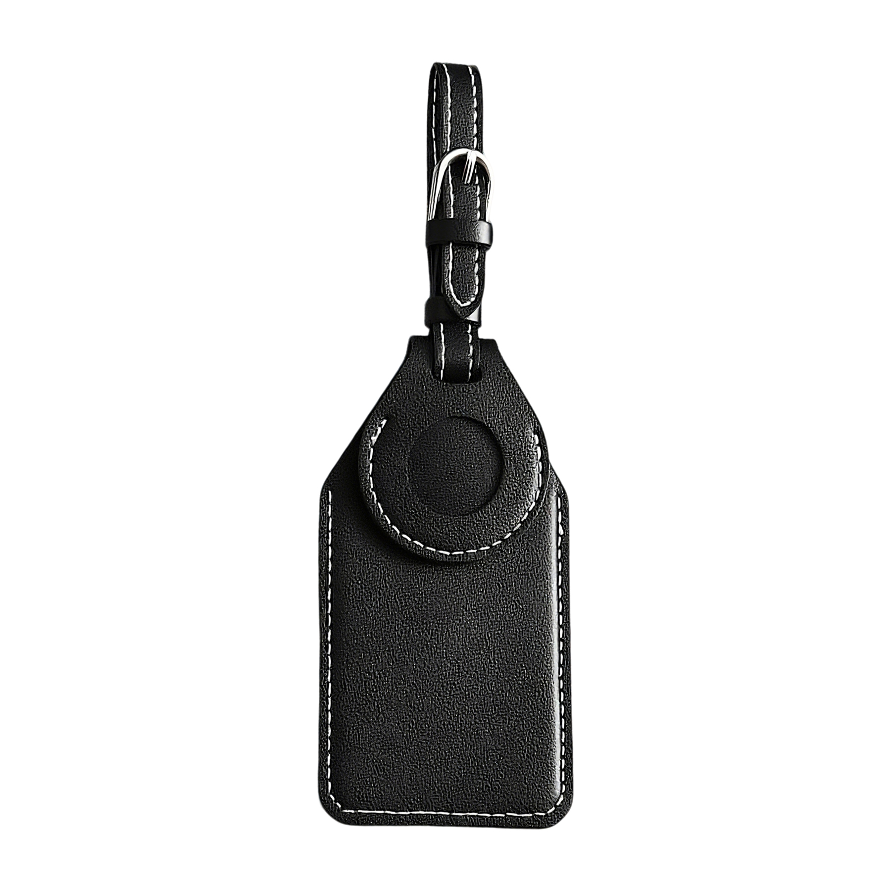 PU Leather Luggage Tag With Airtag Holder 4