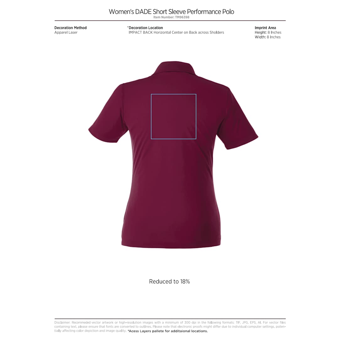 Women's DADE Short Sleeve Polo 209
