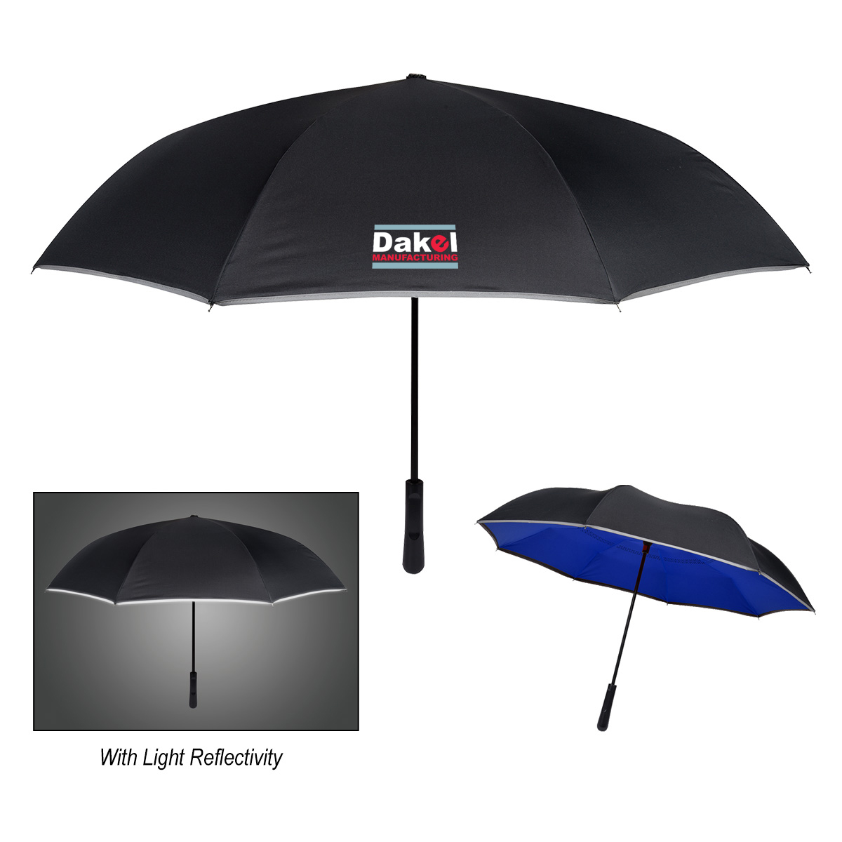 48" Arc Reflective Edge Inversion Umbrella 9